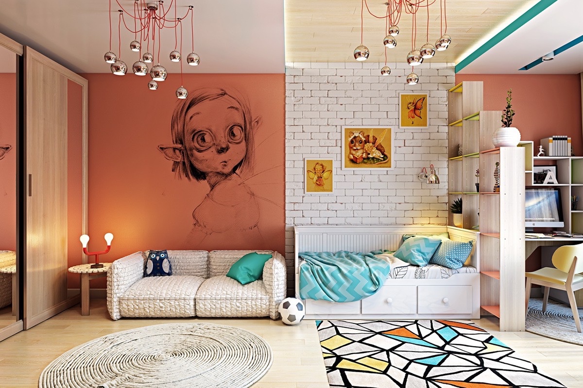 Kids Room Walls Ideas - HD Wallpaper 