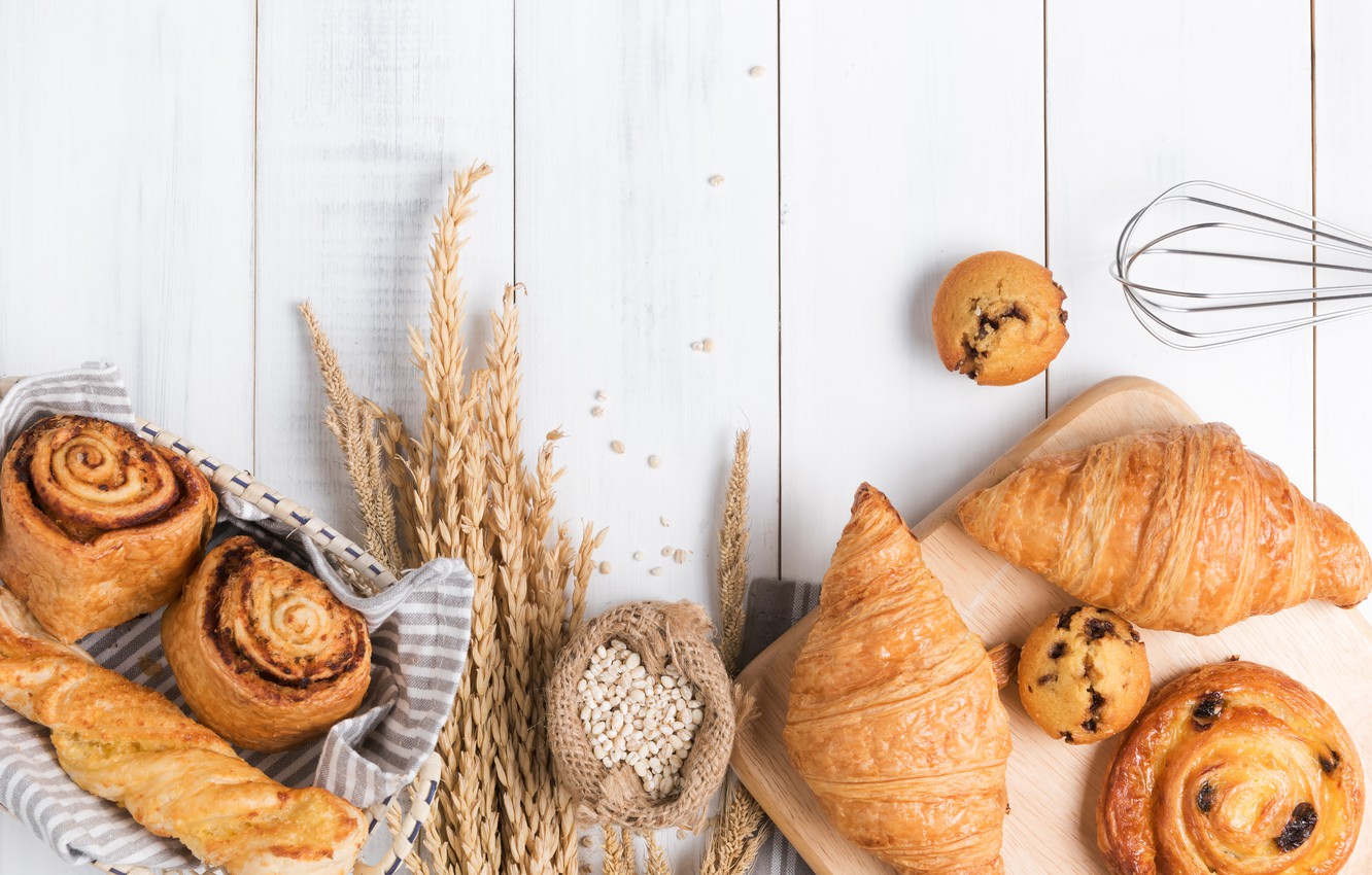 Photo Wallpaper Background, Cakes, Buns - Pães E Bolos Fundo - HD Wallpaper 