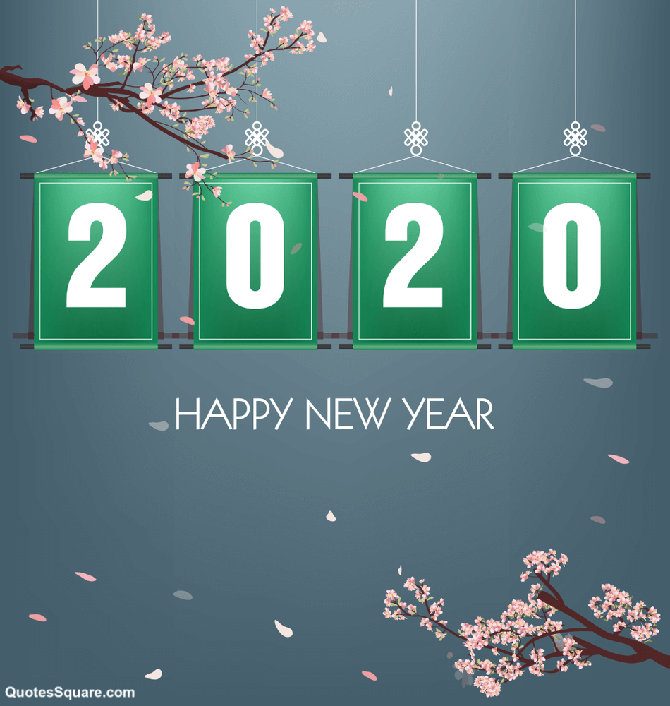Happy New Year 2020 Wallpaper Download Free - Happy New Year 2020 Green - HD Wallpaper 