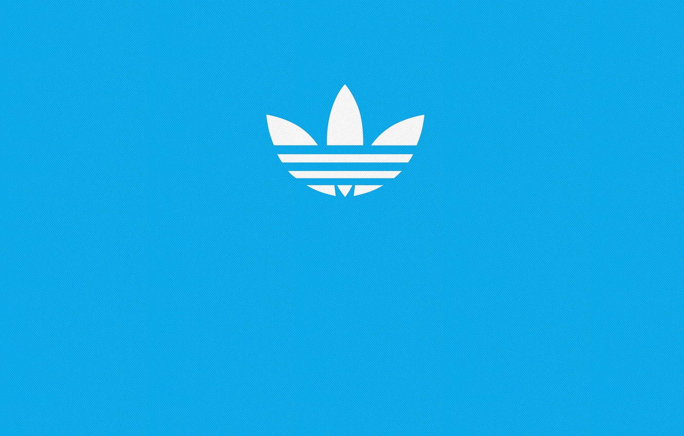 Photo Wallpaper Blue, Blue, Sign, Wallpaper, Sport, - Adidas - HD Wallpaper 