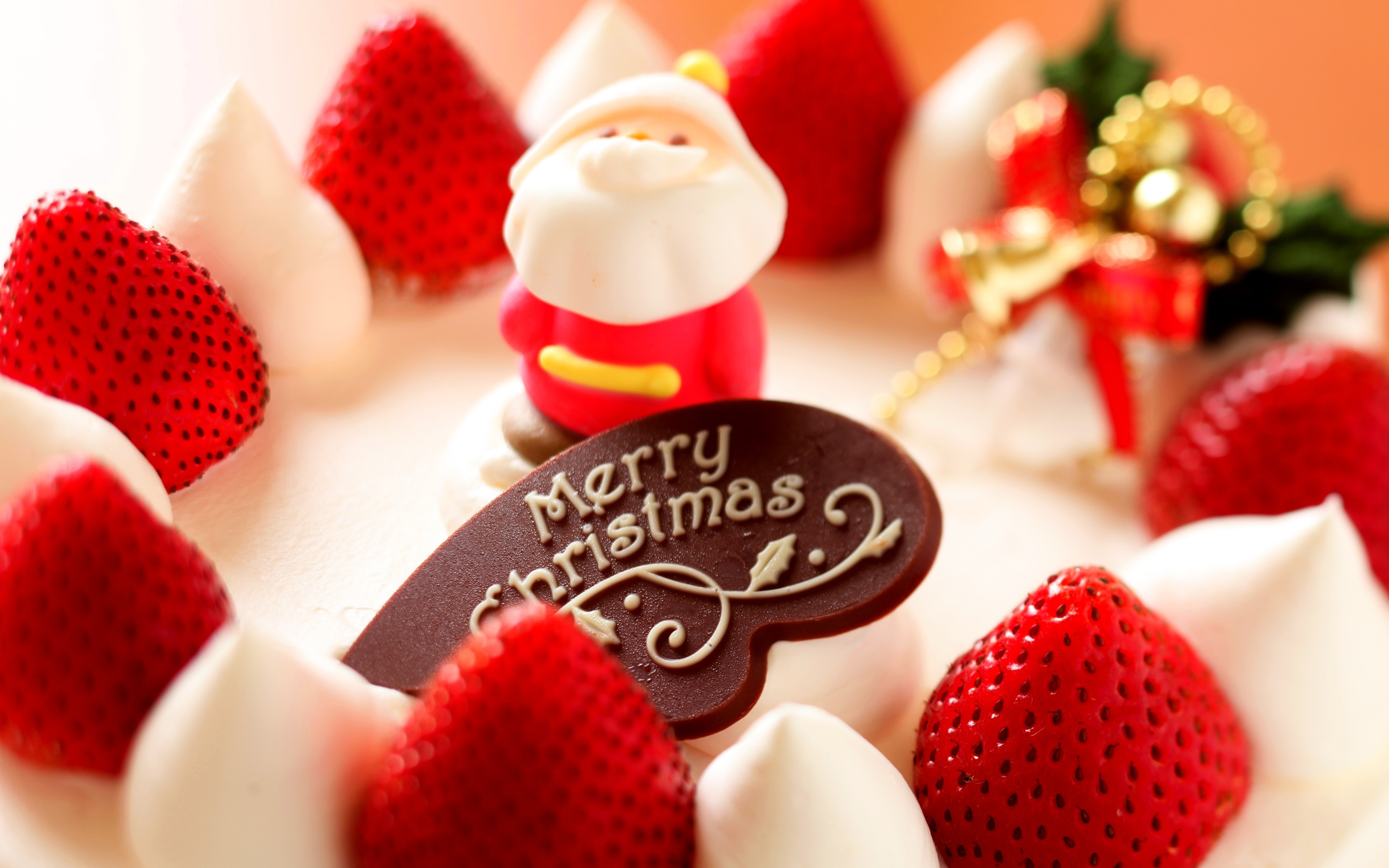 Merry Christmas Strawberry Dessert - Advance Merry Christmas Wishes - HD Wallpaper 