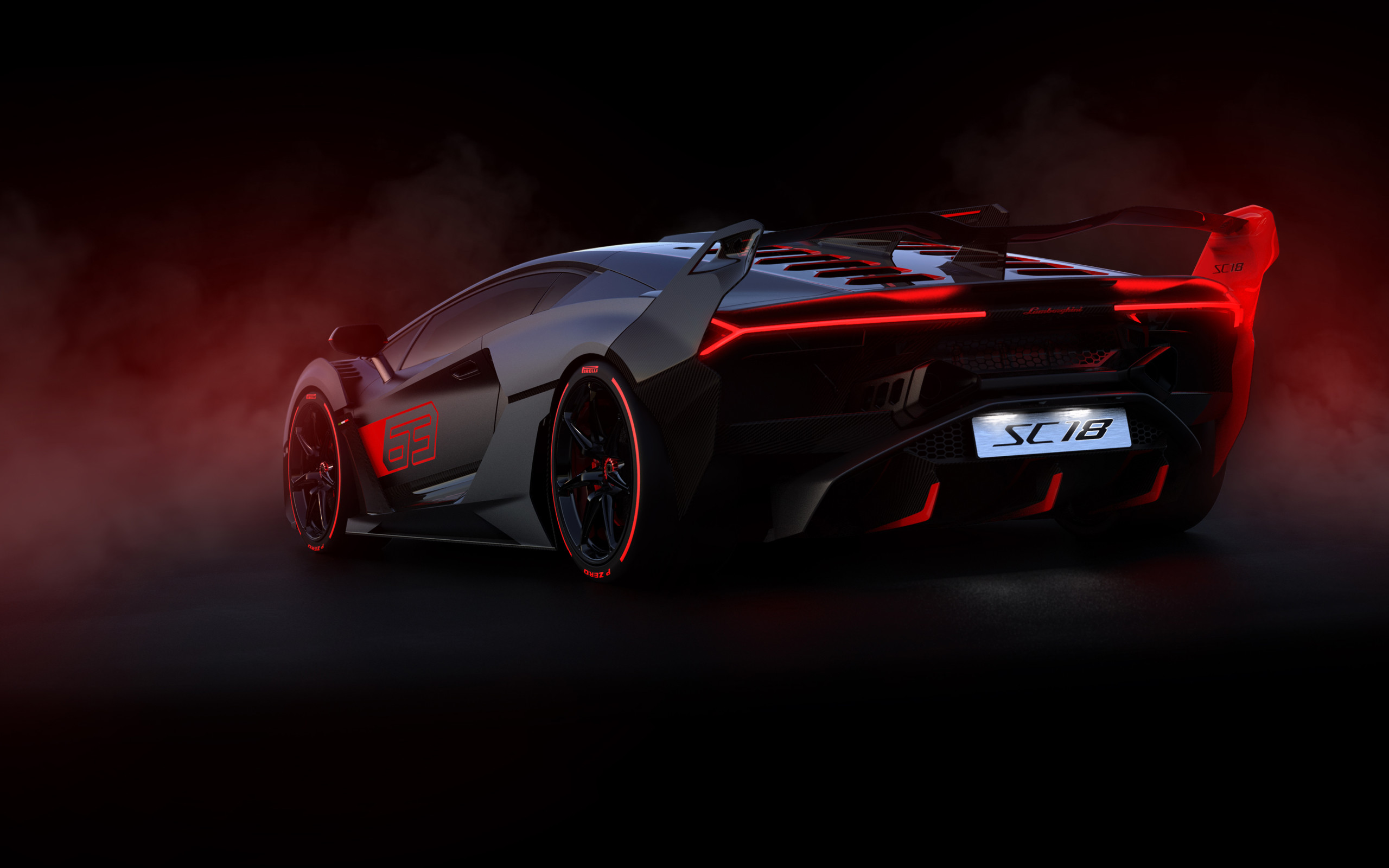 2560x1600 Wallpaper Of Vehicles Car Red Black Lamborghini Sc18 2560x1600 Wallpaper Teahub Io