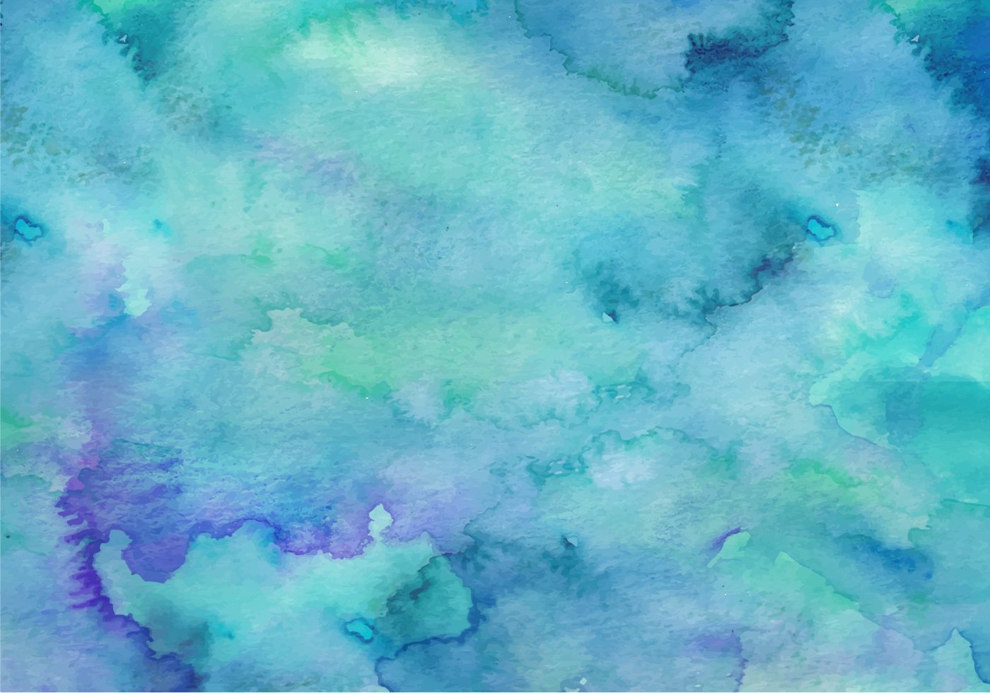Teal Free Vector Watercolor Background - Free To Use Watercolor Background  - 1400x980 Wallpaper 