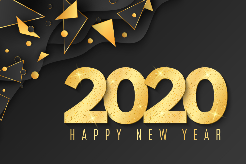 Happy New Year 2020 Wide - HD Wallpaper 