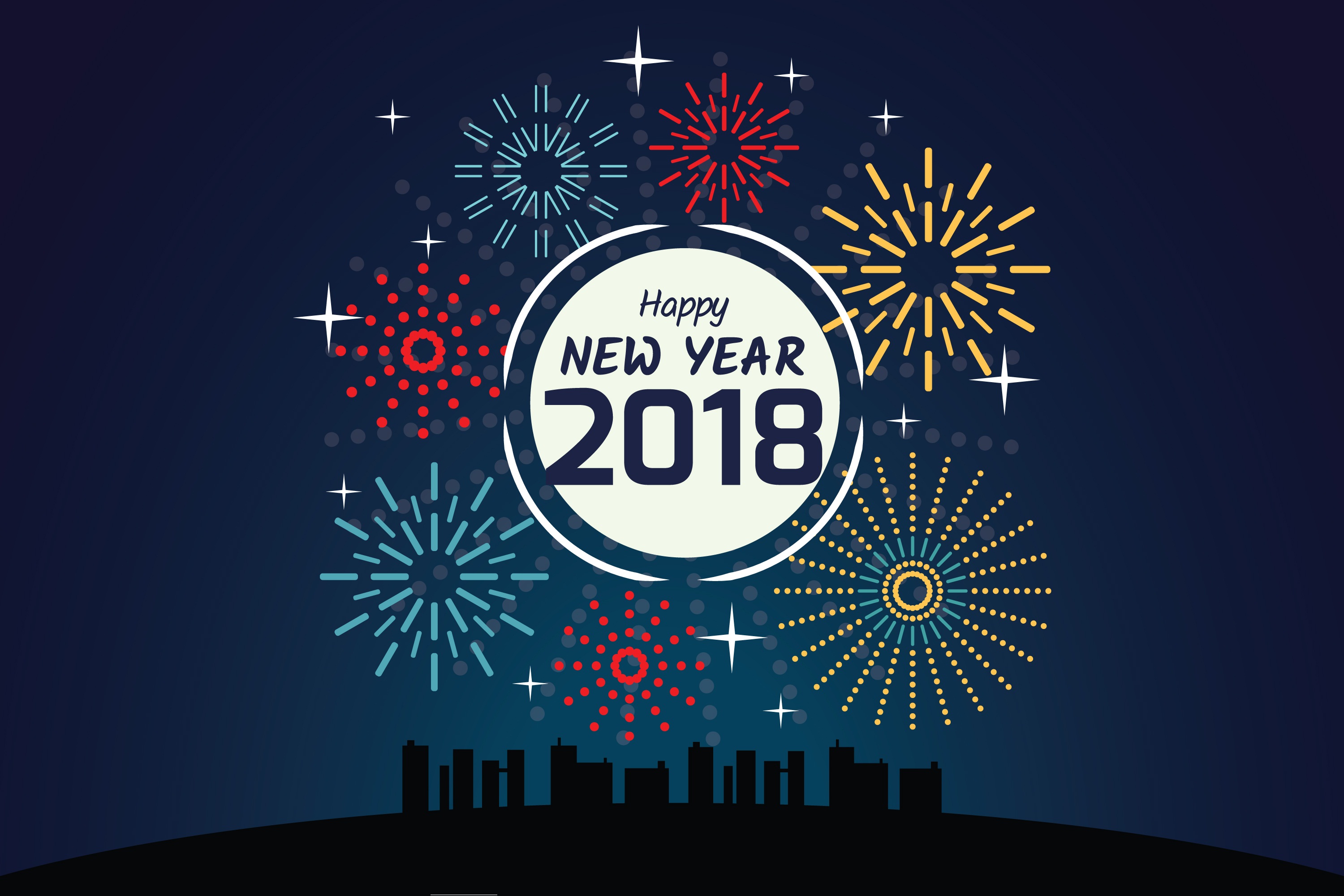 Happy Ending Year 2018 - HD Wallpaper 