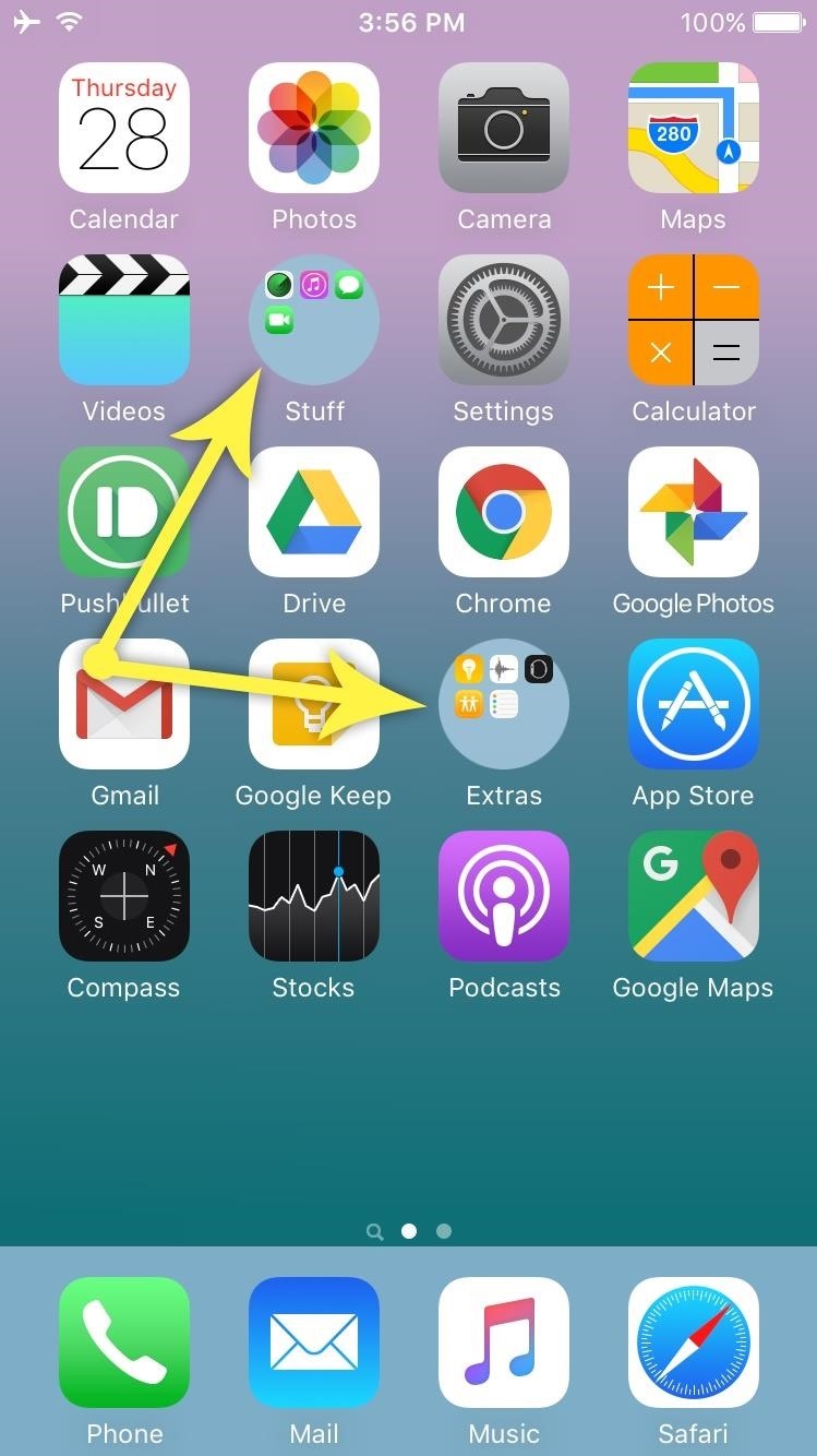 How To Get Circular Folders On Your Iphone S Home Screen - Ios 13 Headphone Icon - HD Wallpaper 