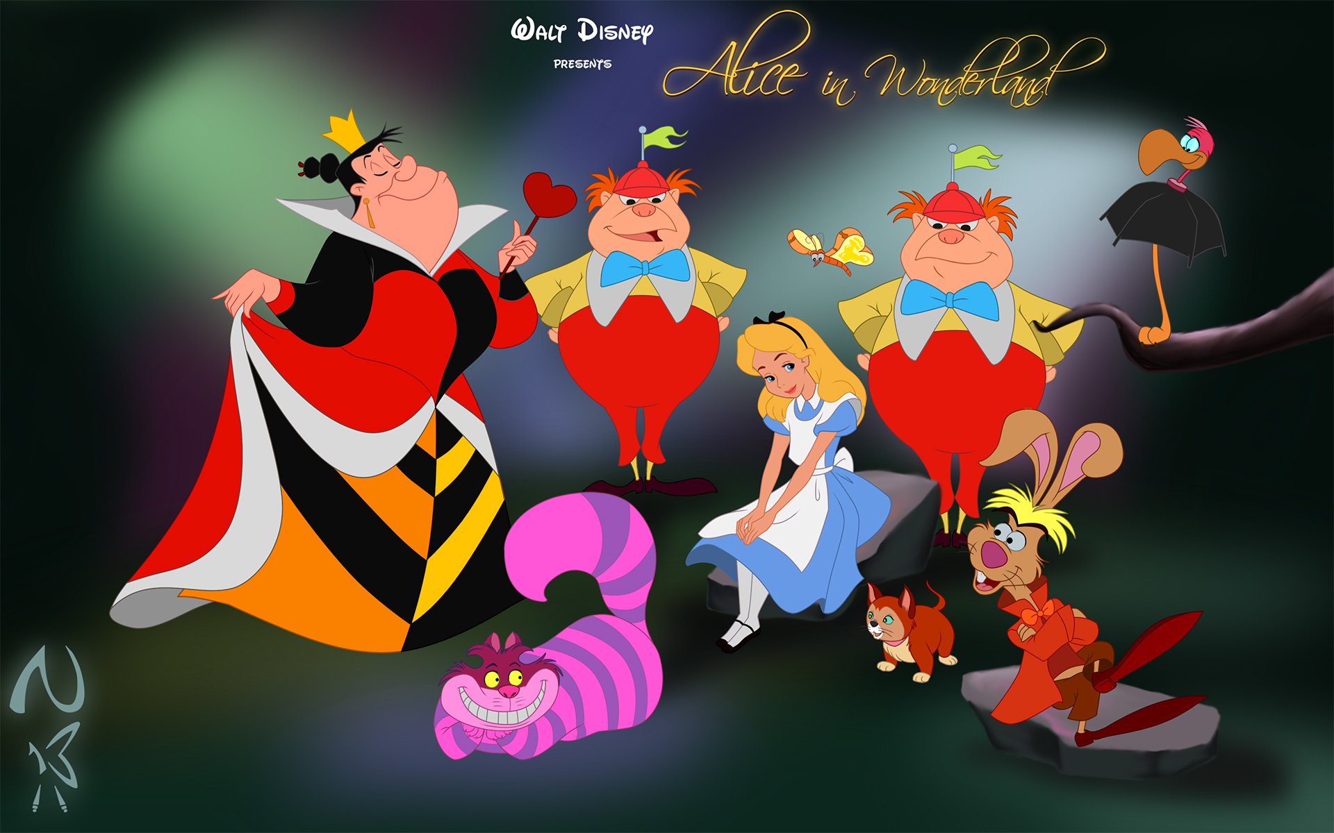 Original Alice In Wonderland Cartoon - 1920x1200 Wallpaper - teahub.io