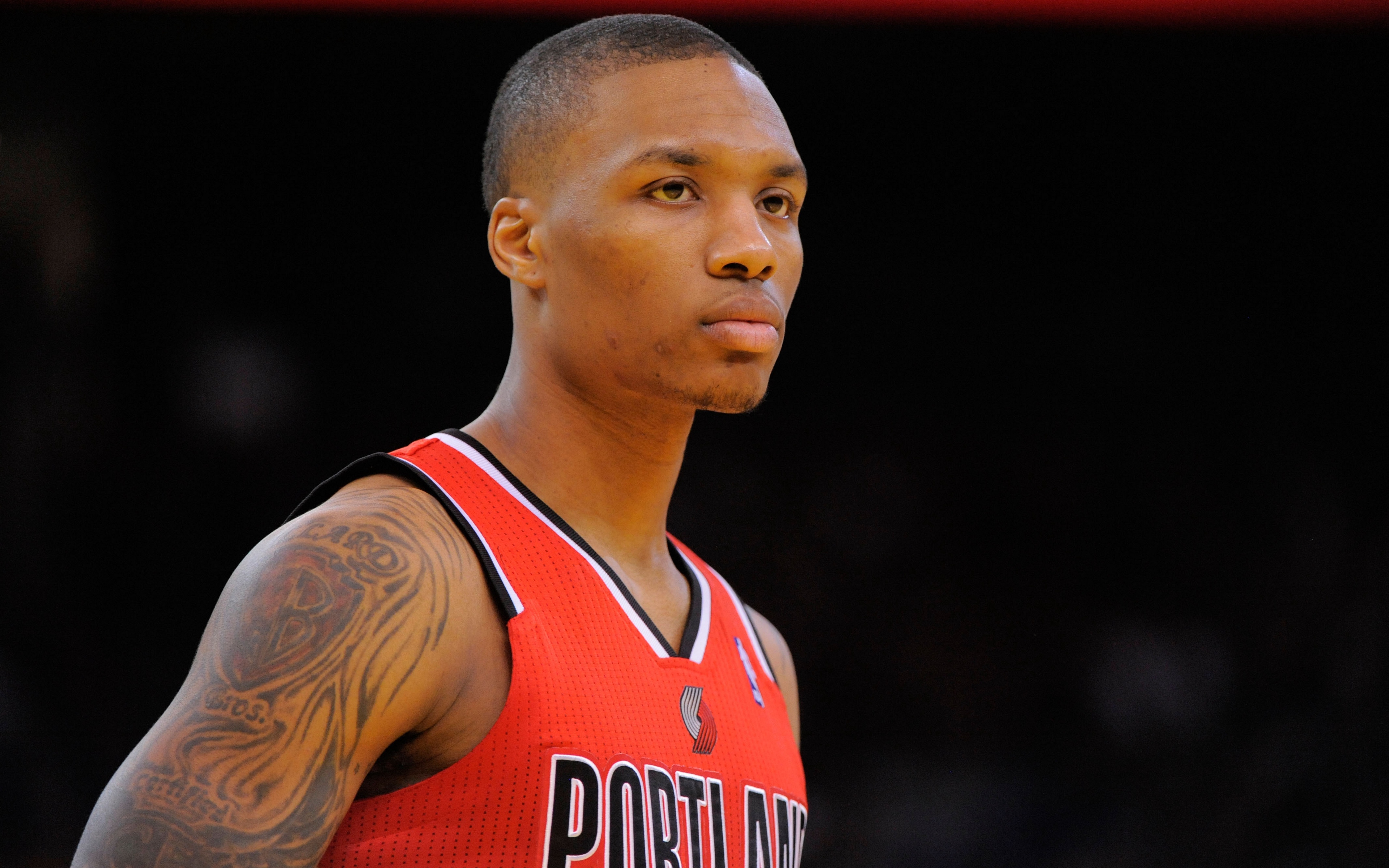 Wallpaper Damian Lillard, Basketball, Portland Trail - Damian Lillard 4k - HD Wallpaper 