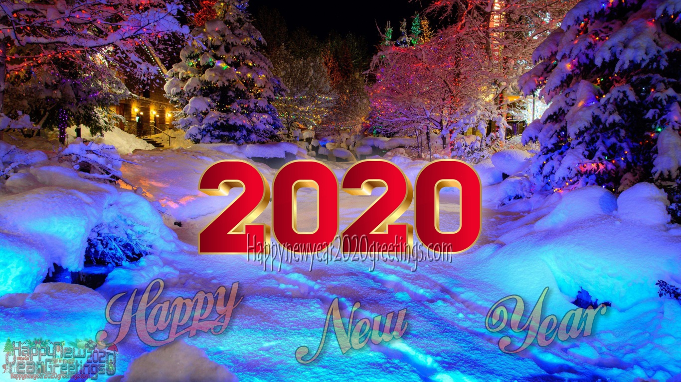Happy New Year 2020 Nature Hd Images Download - Christmas Snow Desktop Backgrounds - HD Wallpaper 