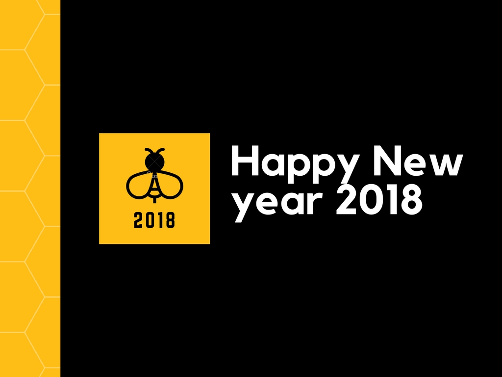 Happy New Year 2018 Hd Wallpaper Free Download - Best Happy New Year 2018 Logo - HD Wallpaper 