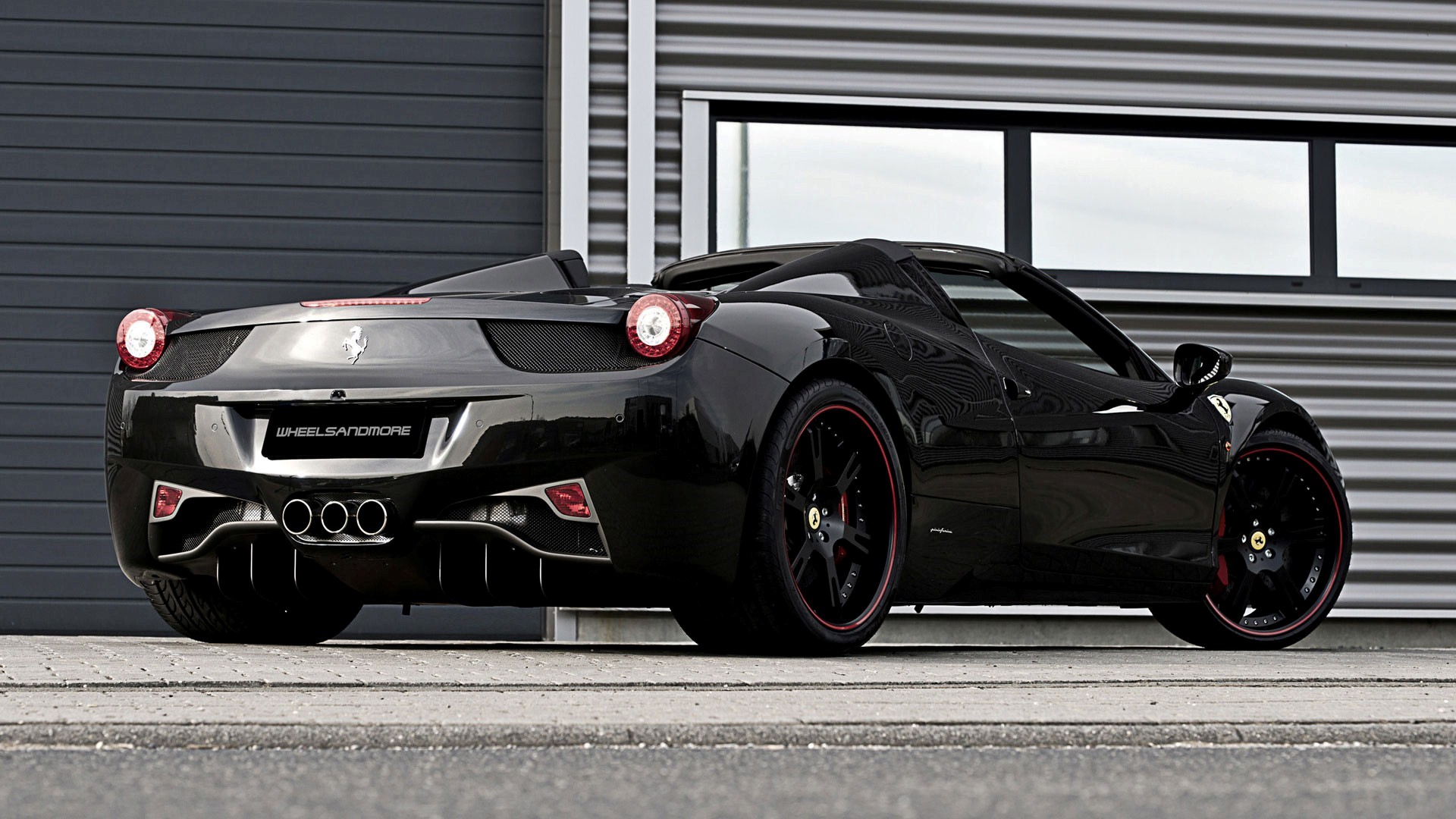 Ferrari 458 Italia Spider Perfetto Hd Car Wallpapers - Ferrari Spider 2017 Black - HD Wallpaper 