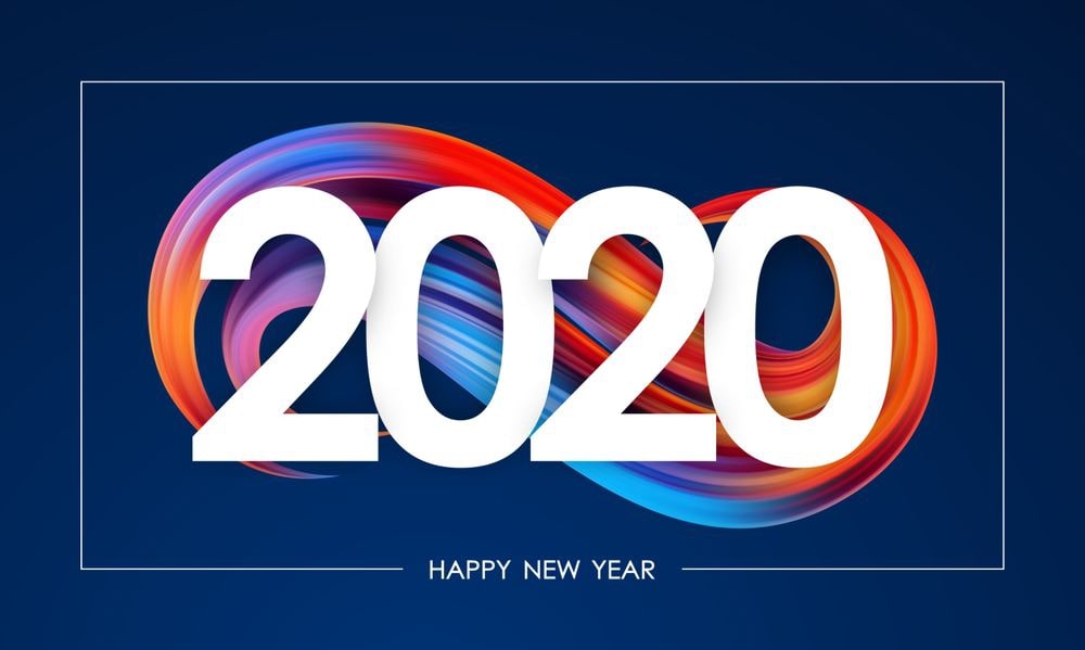 Happy New Year 2020 Wallpapers - Graphic Design - HD Wallpaper 