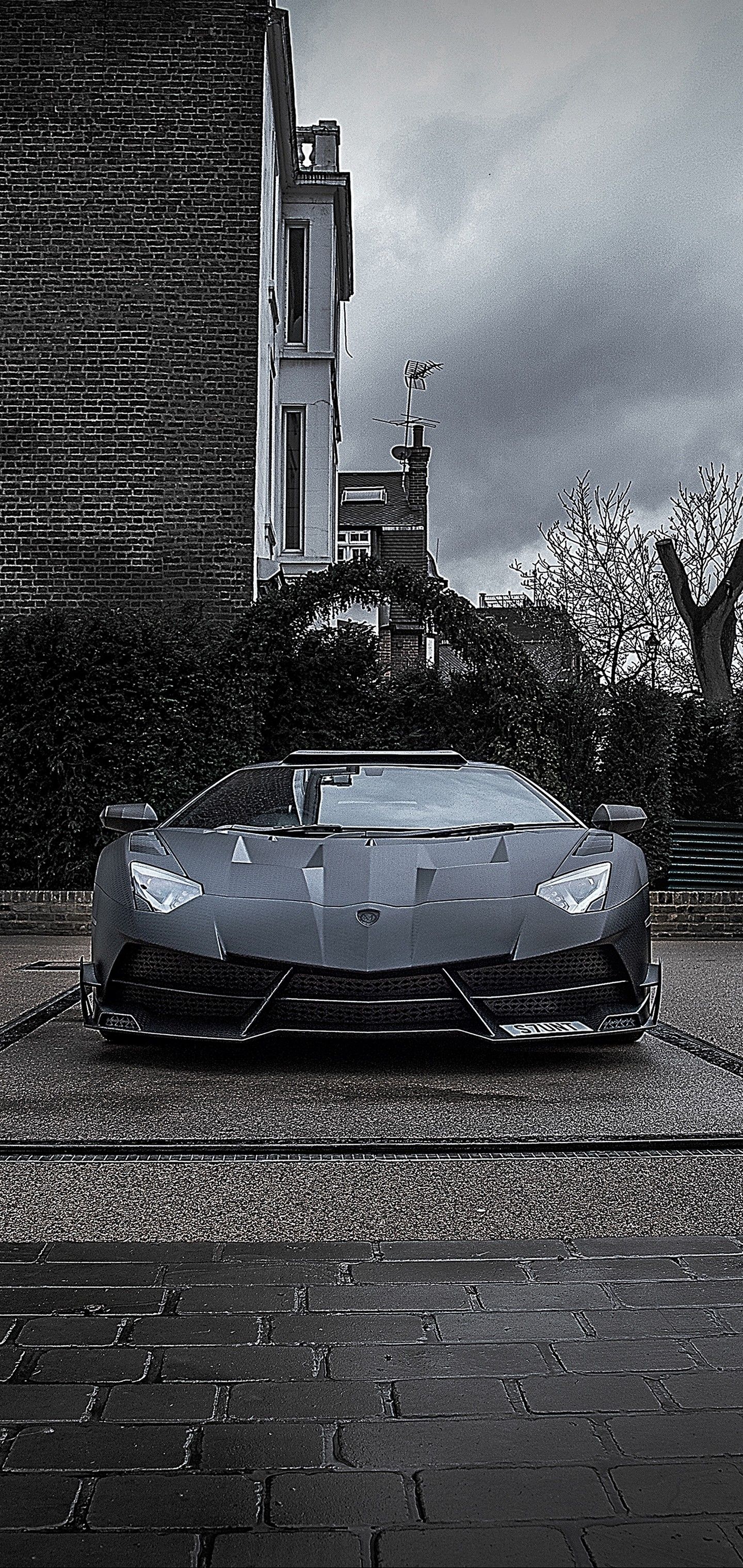 Mansory Lamborghini Aventador Black Wallpaper - Lamborghini Aventador - HD Wallpaper 