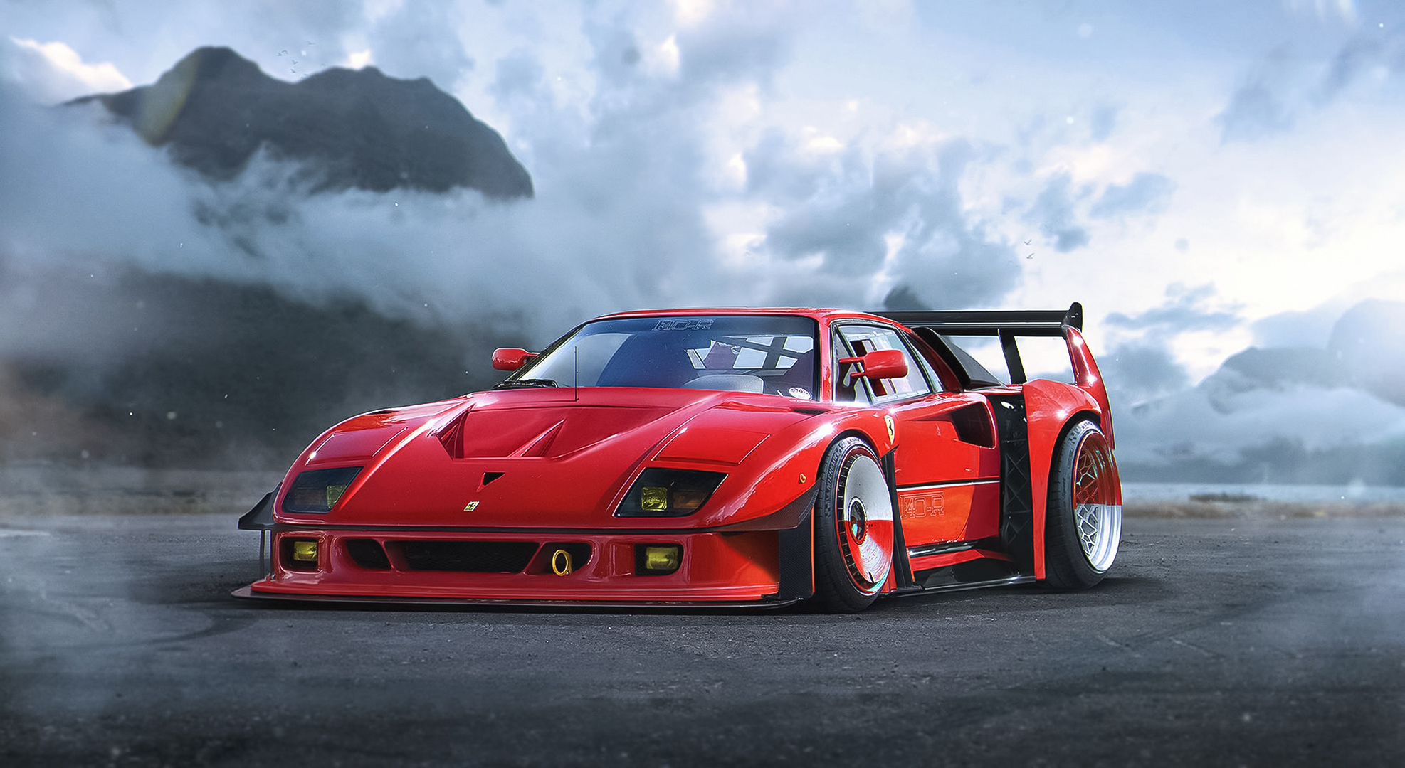 Ferrari F40 Drift Car - HD Wallpaper 