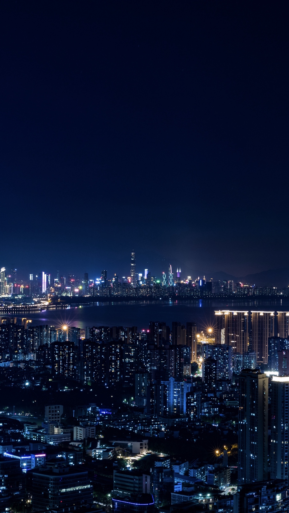 Wallpaper Night City, City Lights, Metropolis, Night - Background Pc City Light - HD Wallpaper 