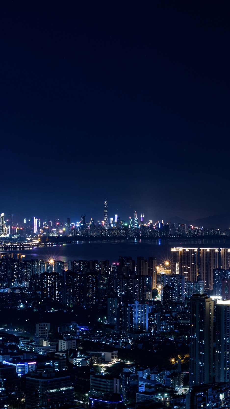 Wallpaper Night City, City Lights, Metropolis, Night - Background Pc City Light - HD Wallpaper 