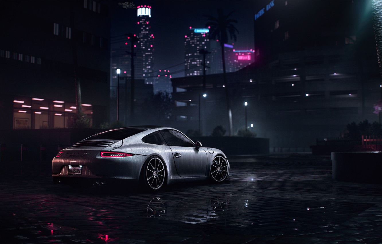 Photo Wallpaper Auto, 911, Porsche, Machine, Porsche - Porsche 911 Carrera 4k - HD Wallpaper 