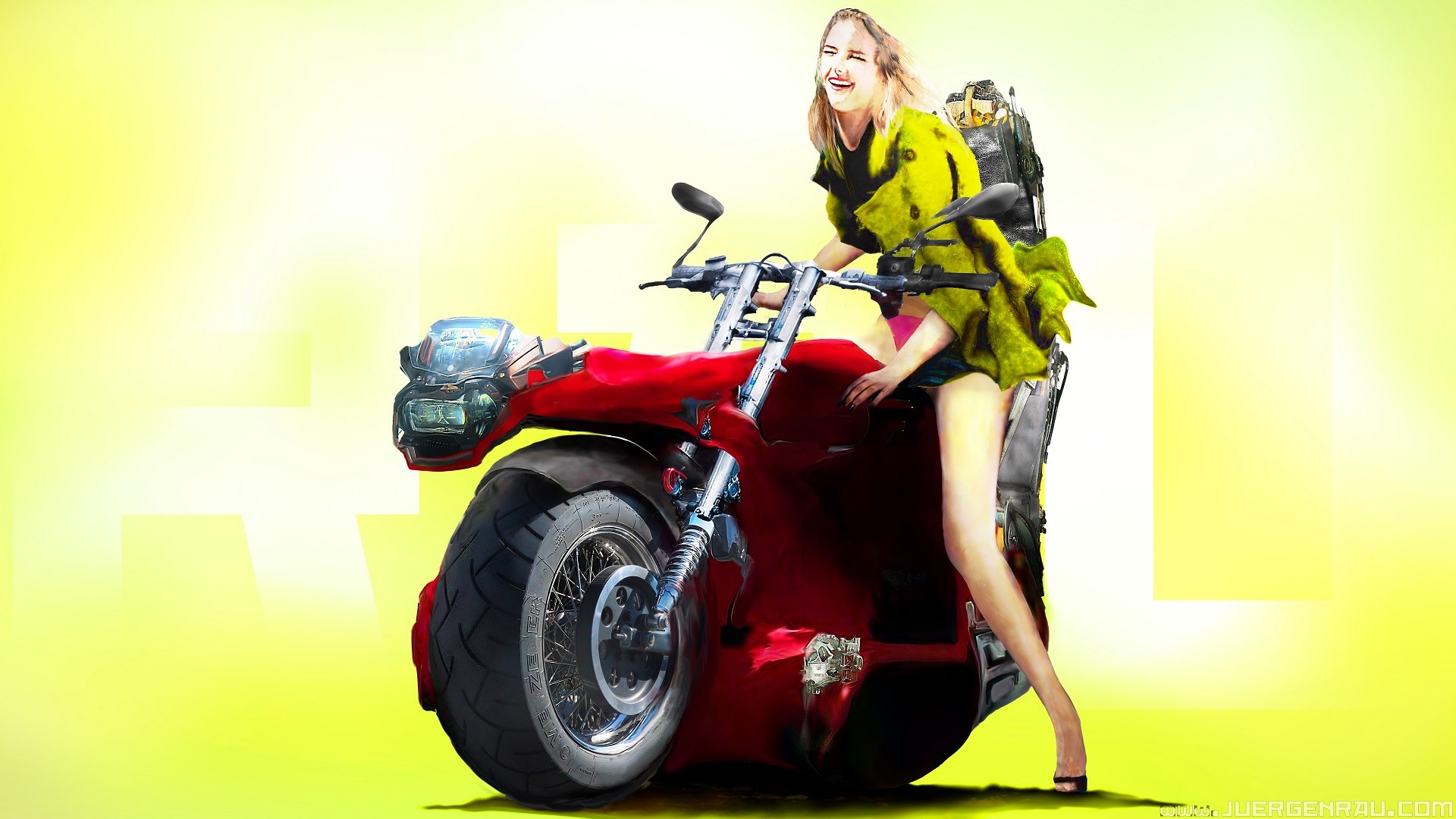 Sci Fi Girls Motorcycle - HD Wallpaper 