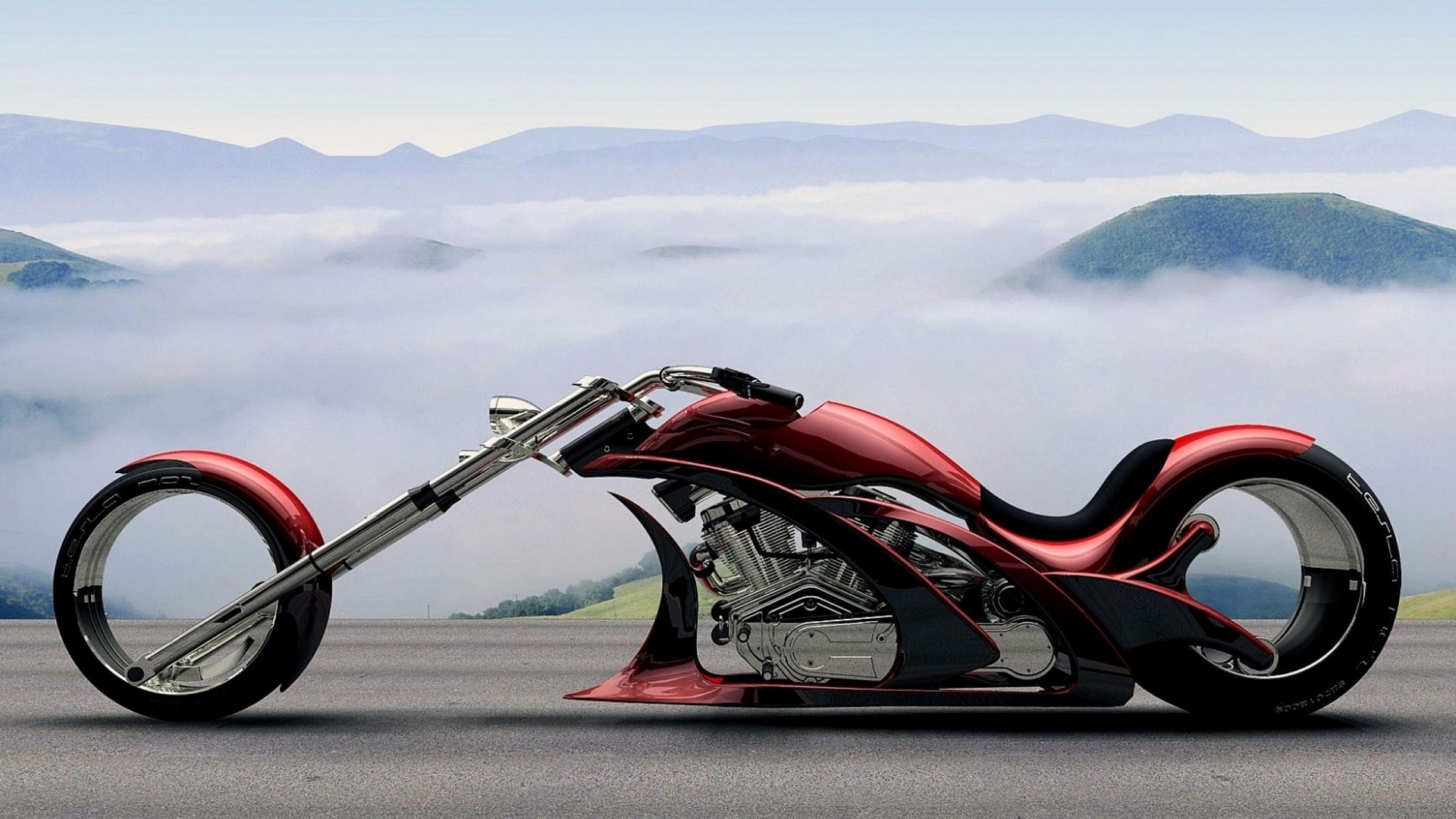 Chopper Bike Awesome Full Hd Wide Wallpapers Hd Wallpapers - Lamborghini Motorcycle - HD Wallpaper 