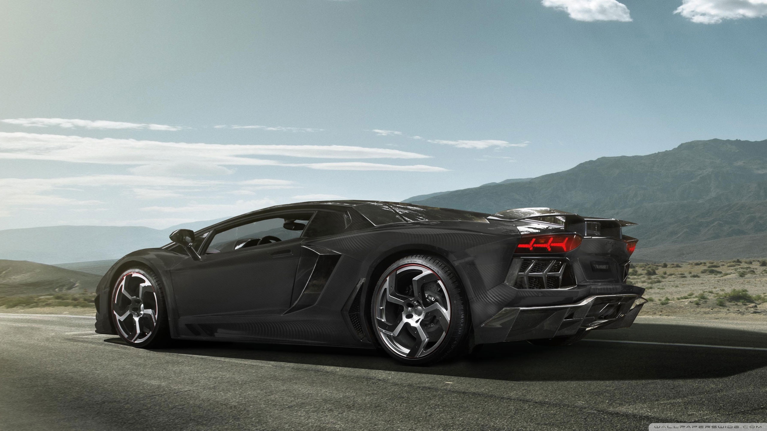 Lamborghini Aventador Mansory Carbonado Black Diamond - HD Wallpaper 