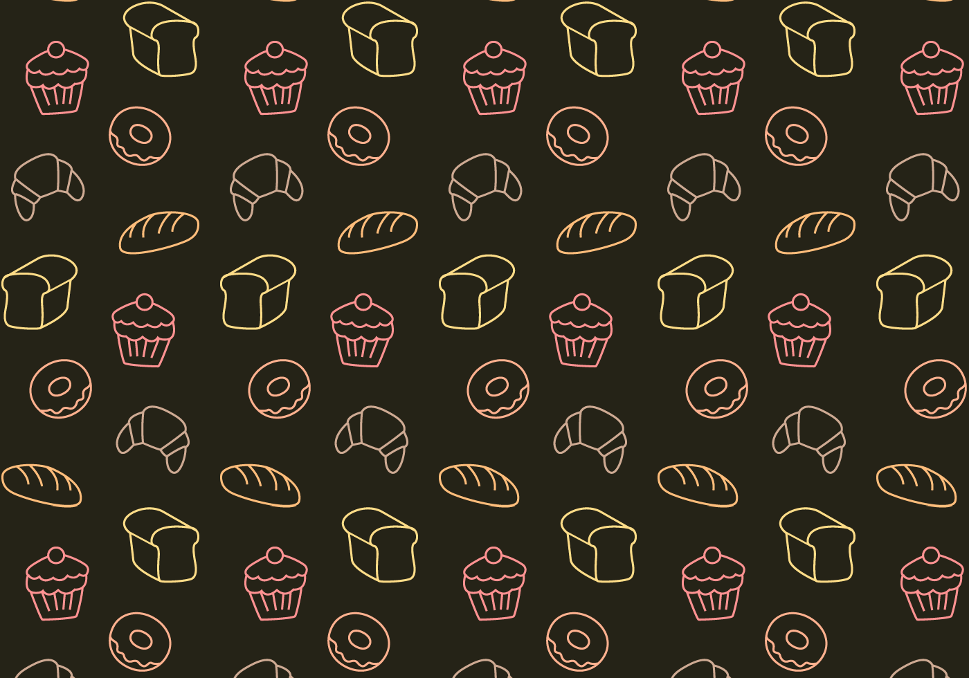 Bakery Background Pattern Png - HD Wallpaper 