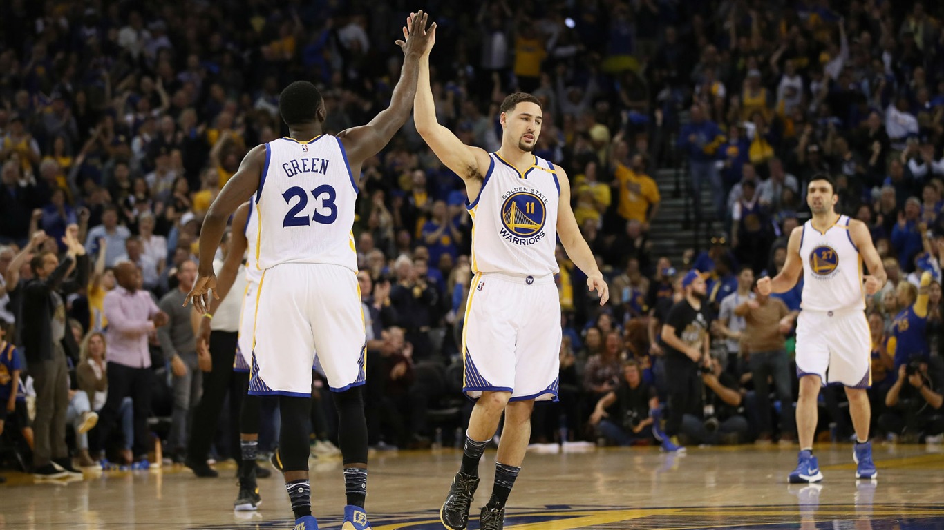 Golden State Warriors Klay Thompson-2017 Nba Poster - Thompson Fondos De Pantalla - HD Wallpaper 