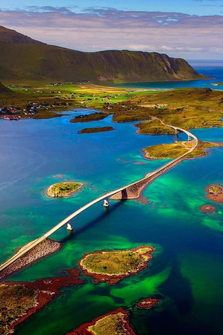 Awesome Nature Wallpapers For Mobile Wallpaper Gallery - Lofoten Islands Atlantic Ocean Road - HD Wallpaper 