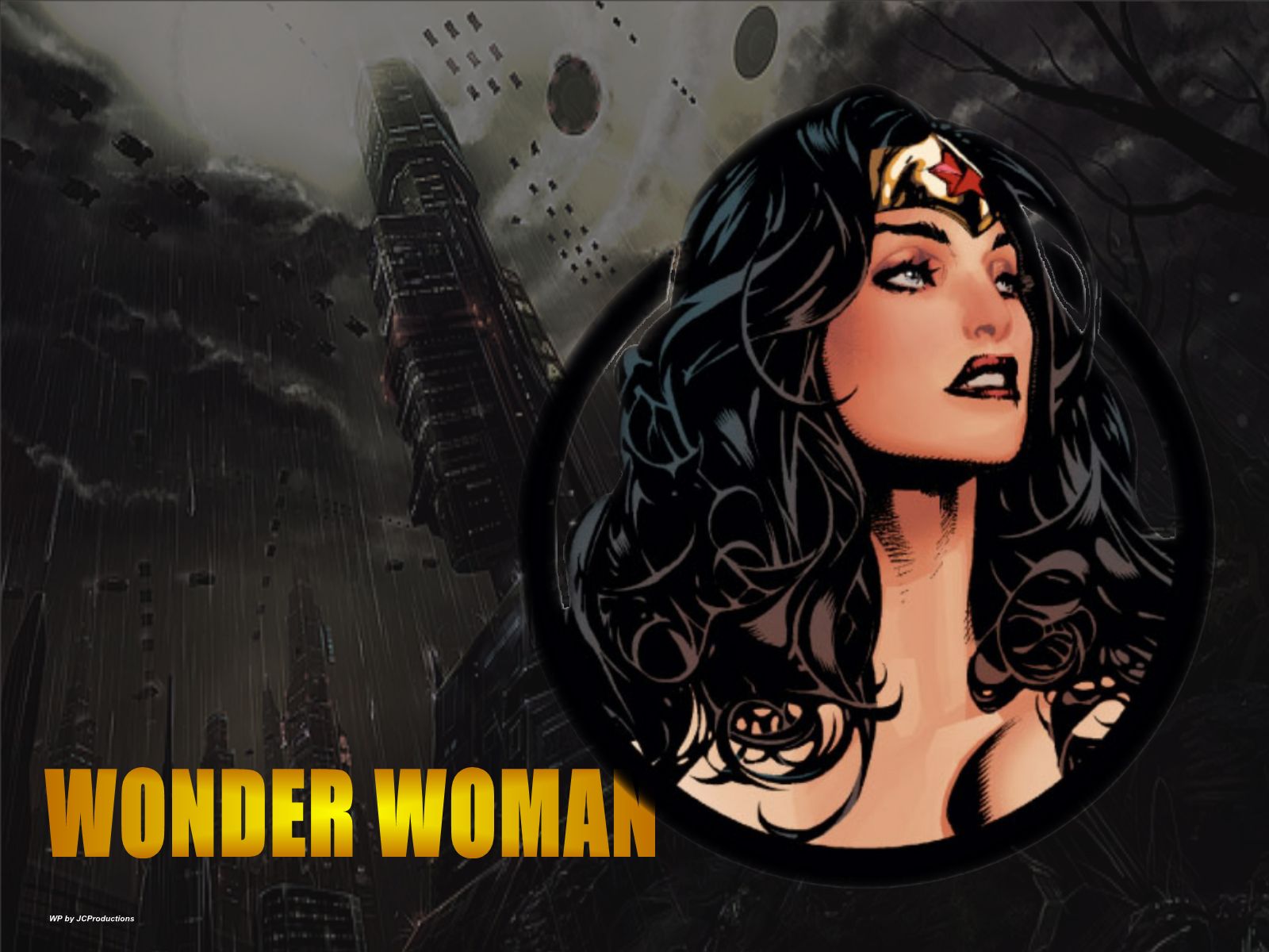 Mulher Maravilha - Wonder Woman Looking Up - HD Wallpaper 