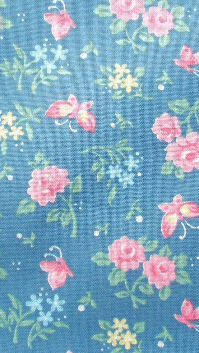 Wallgirl8 I5 - Blue Vintage Floral Background Hd - HD Wallpaper 