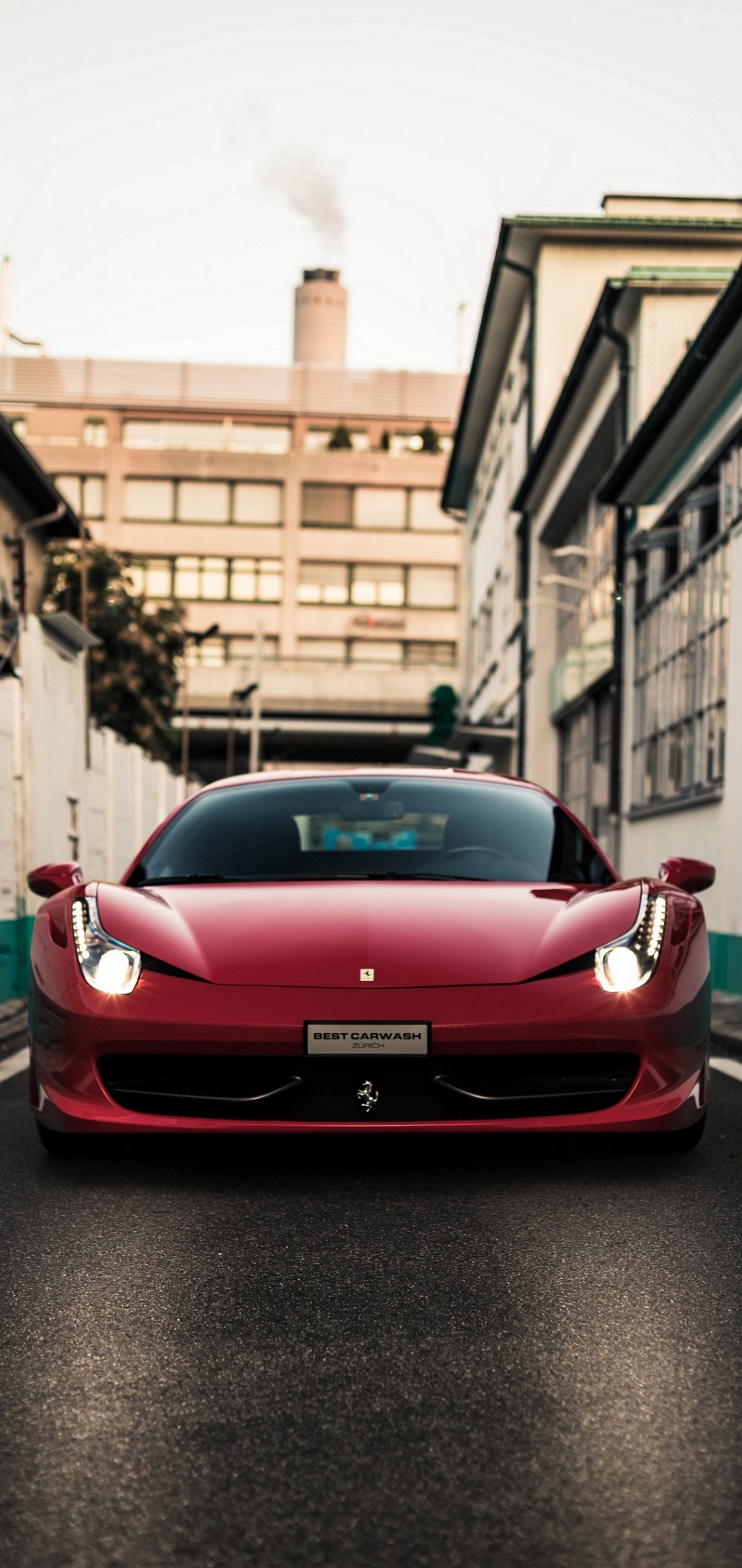 Front View Red Ferrari Car Wallpaper Ferrari Wallpapers For Samsung S10 1440x3040 Wallpaper Teahub Io