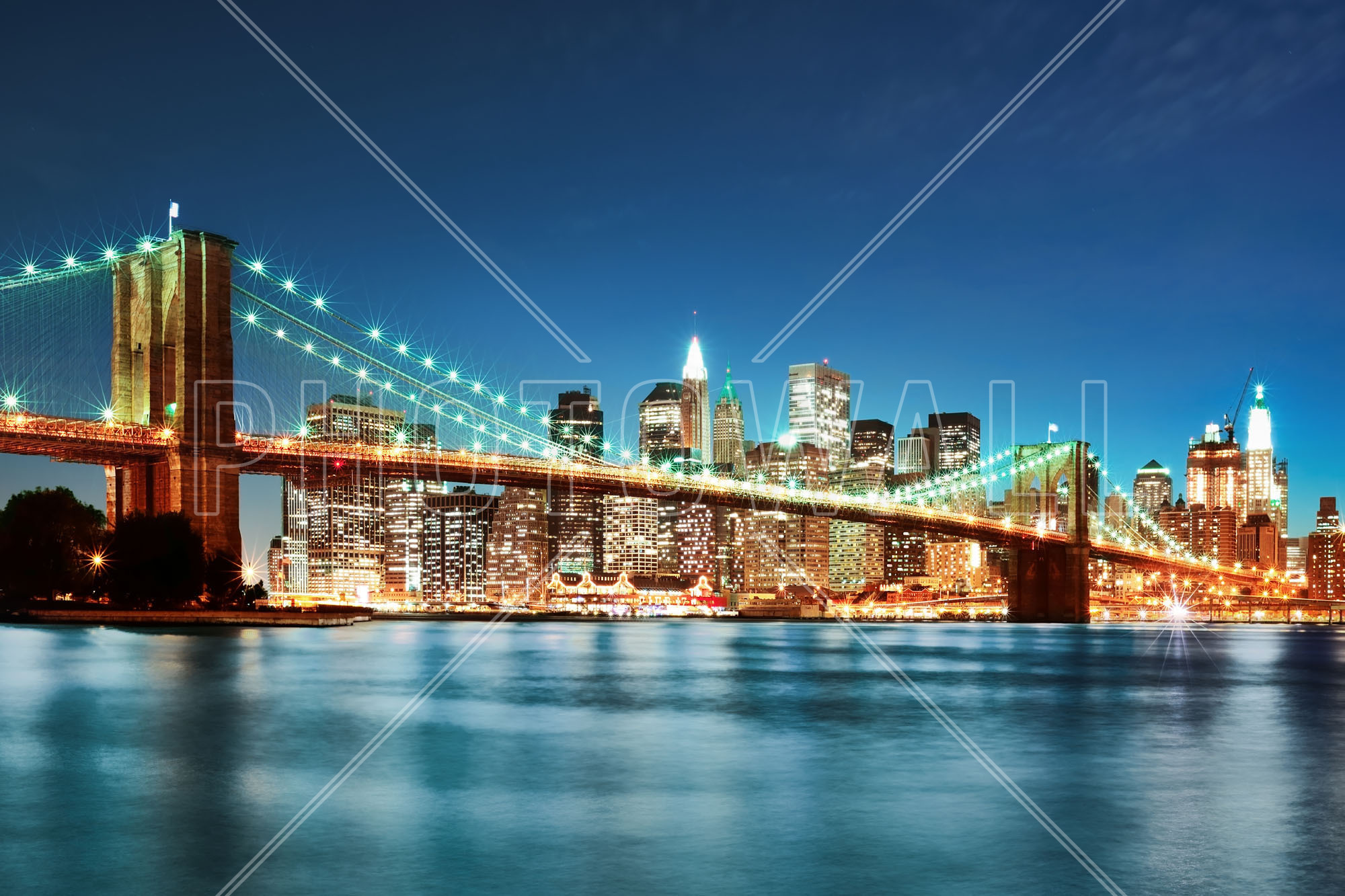 Bright Brooklyn Bridge - Brooklyn Bridge - HD Wallpaper 