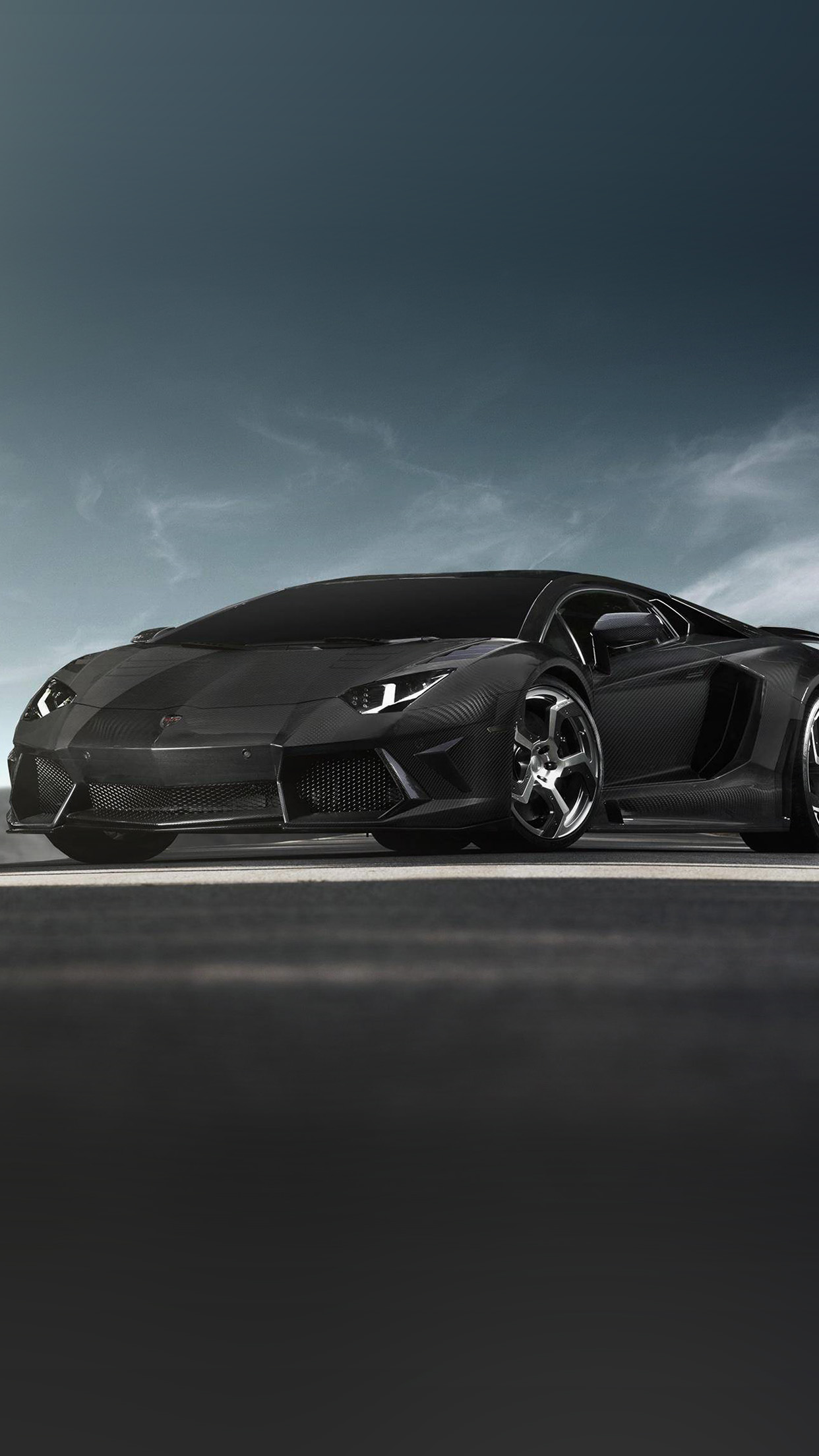 Carbon Fibre Lamborghini Aventador - HD Wallpaper 