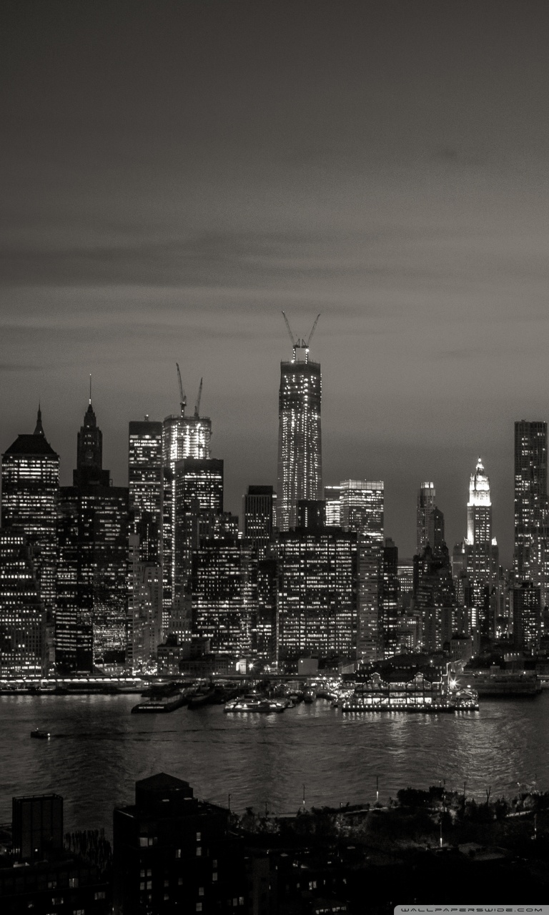 New York Iphone Wallpaper Black And White - HD Wallpaper 
