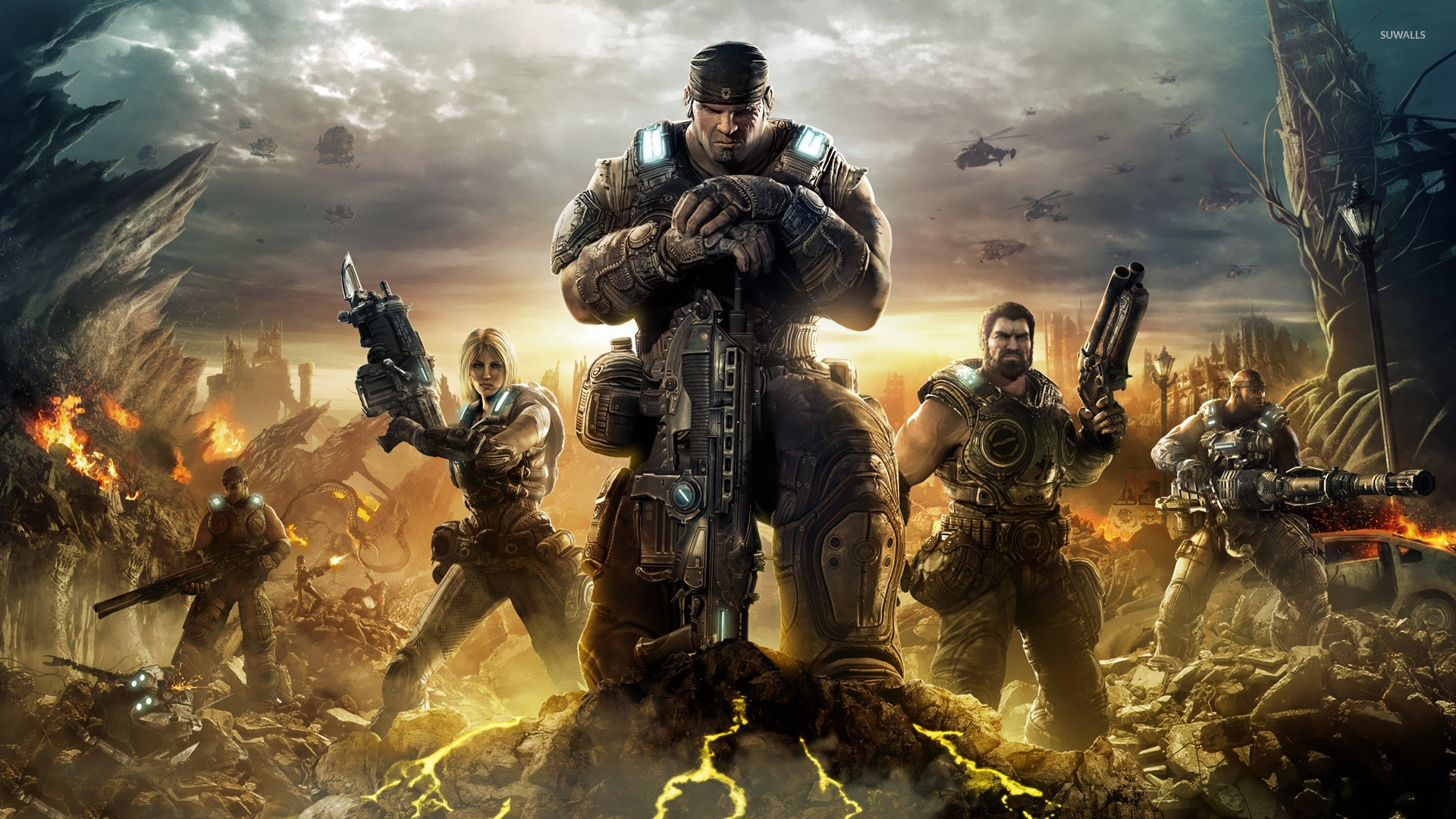 Gears Of War Hd Wallpaper 1080p - HD Wallpaper 