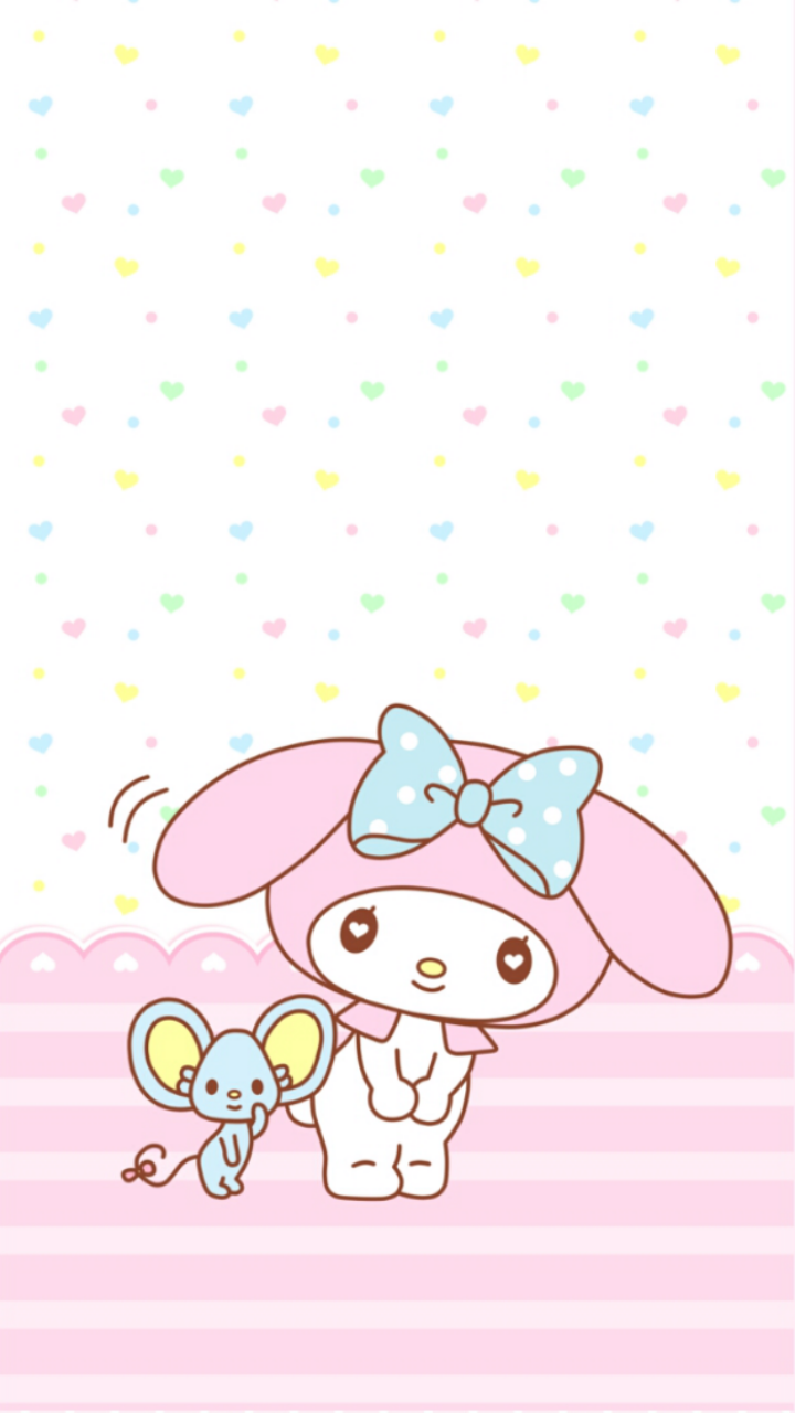 My Melody Pastel Wallpaper Themes - HD Wallpaper 