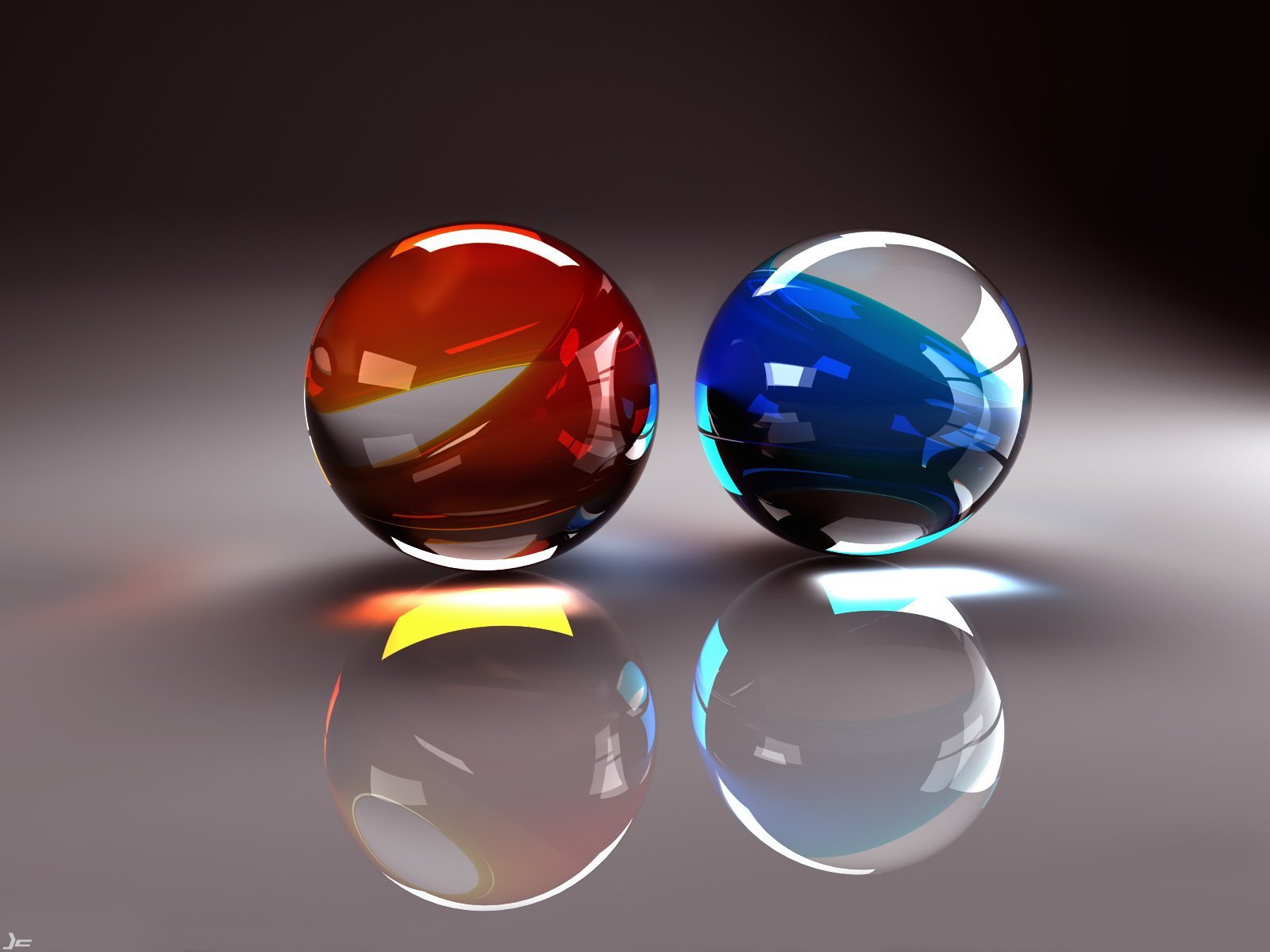 Marbles 3d - HD Wallpaper 