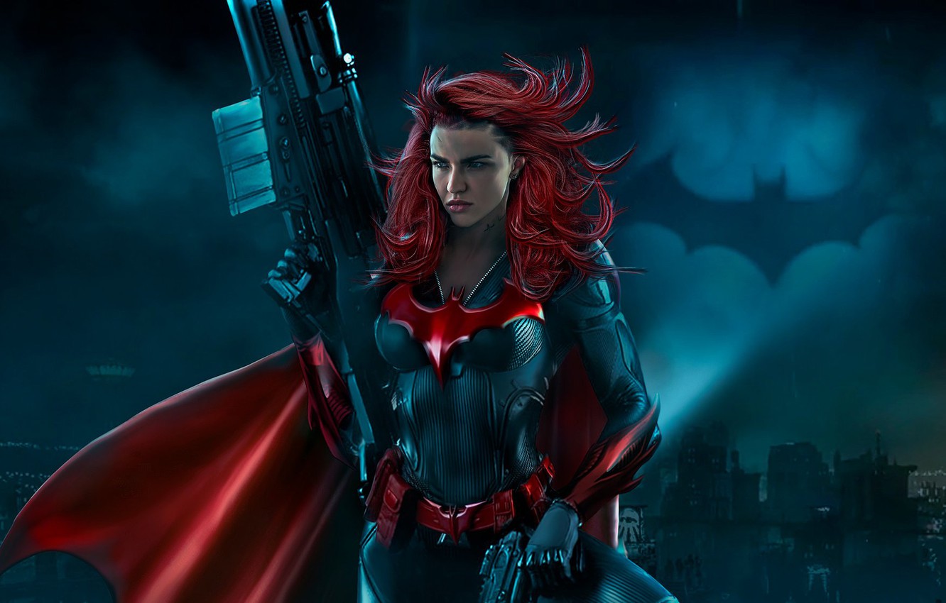 Photo Wallpaper Costume, Batwoman, Tv Series, Batwoman, - Ruby Rose Batwoman Fanart - HD Wallpaper 