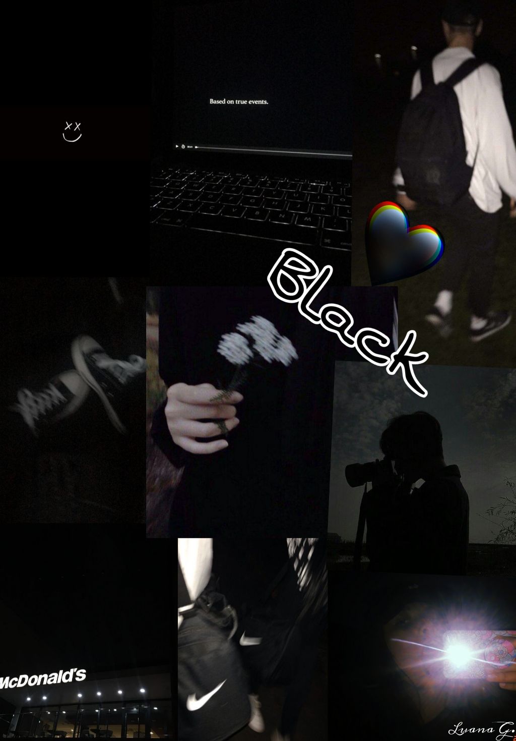 wallpaper #papeldeparede #black #preto #tumblr #freetoedit - Darkness -  1024x1469 Wallpaper 
