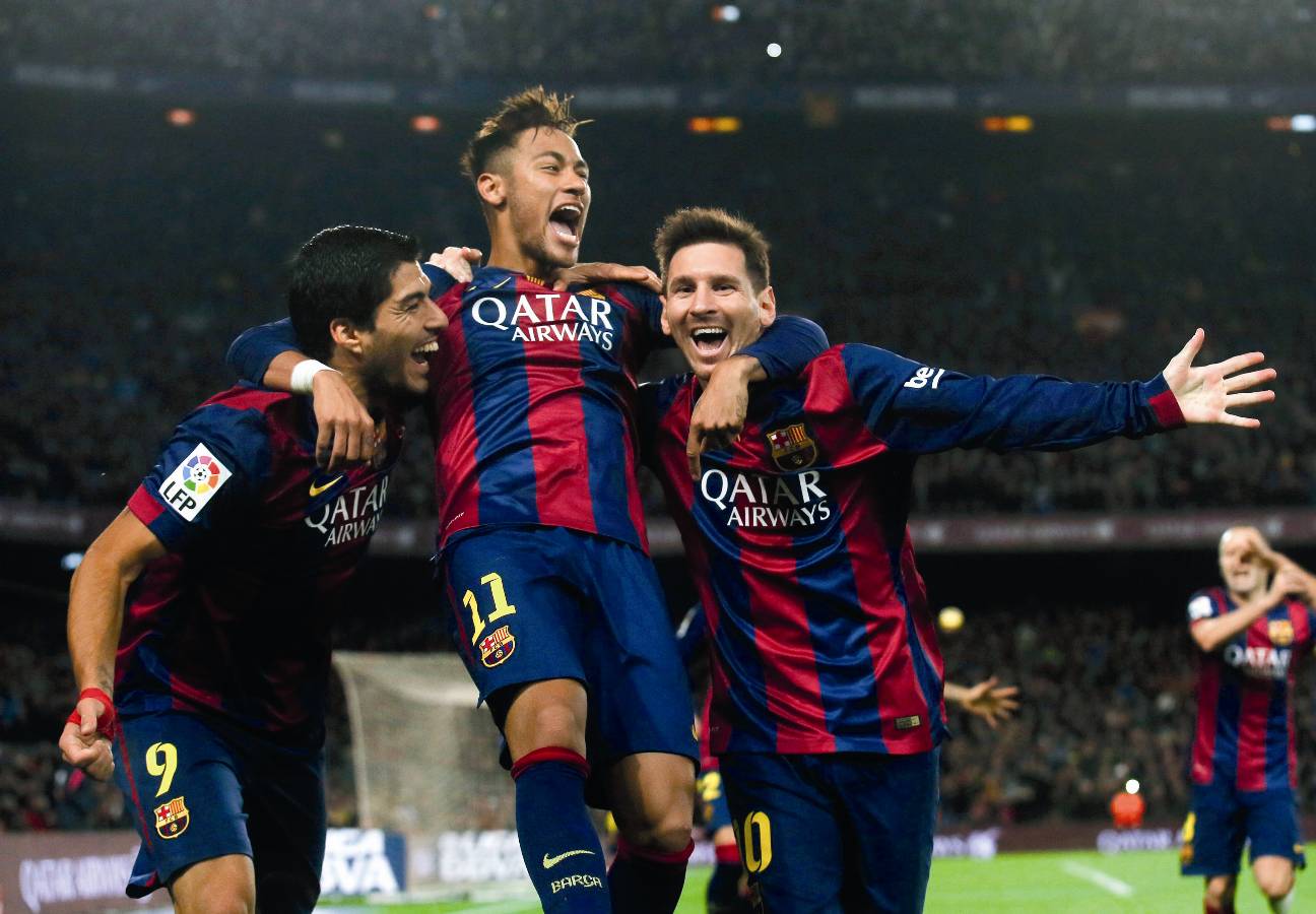 Neymar Messi Suarez 2015 - HD Wallpaper 