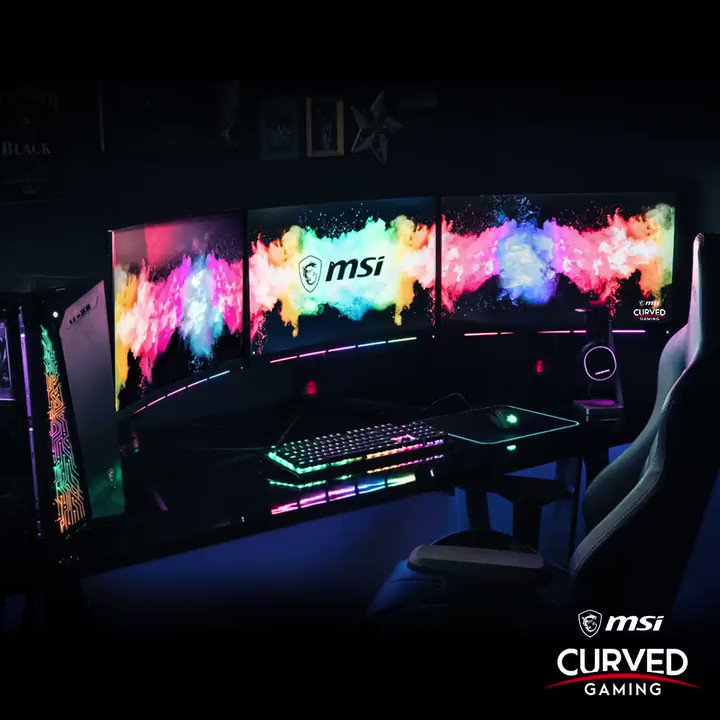 Msi Curved Gaming - HD Wallpaper 