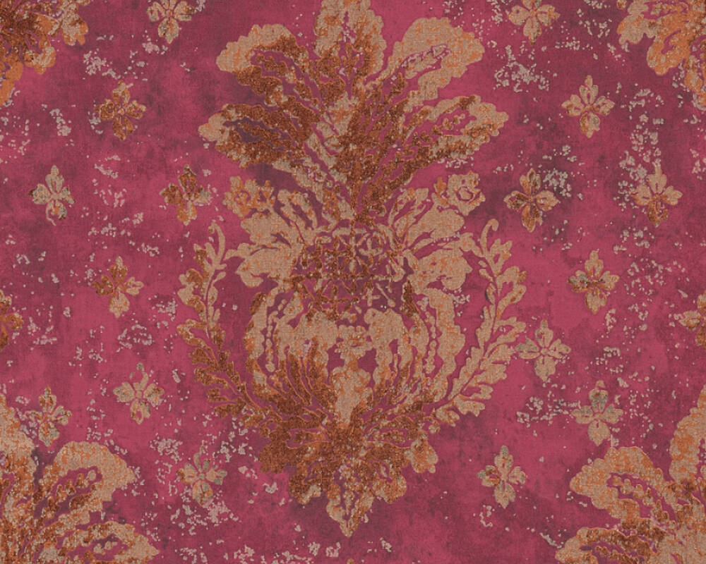 Livingwalls Wallpaper Baroque, Copper, Gold, Metallic, - Boho Behang - HD Wallpaper 