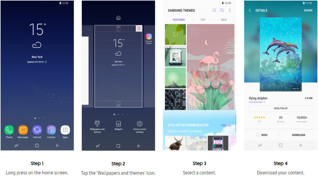 How To Apply Samsung Themes - Best Samsung Themes 2018 - HD Wallpaper 