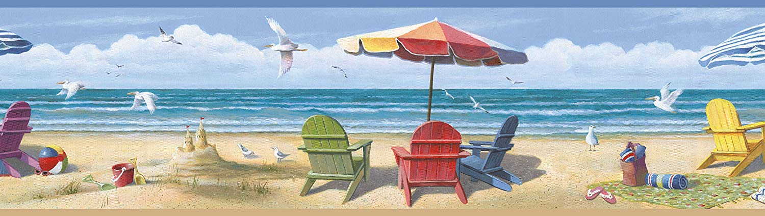 Beach Wallpaper Border - HD Wallpaper 