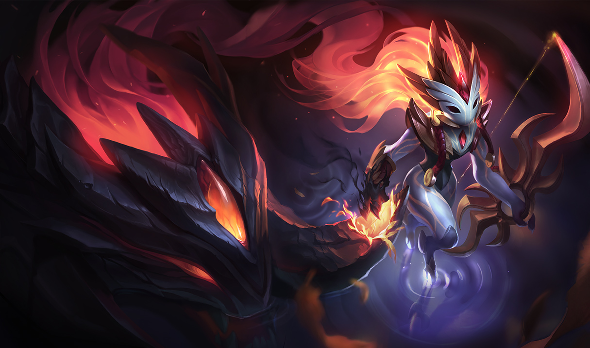 Shadowfire Kindred Skin - Shadowfire Kindred - HD Wallpaper 