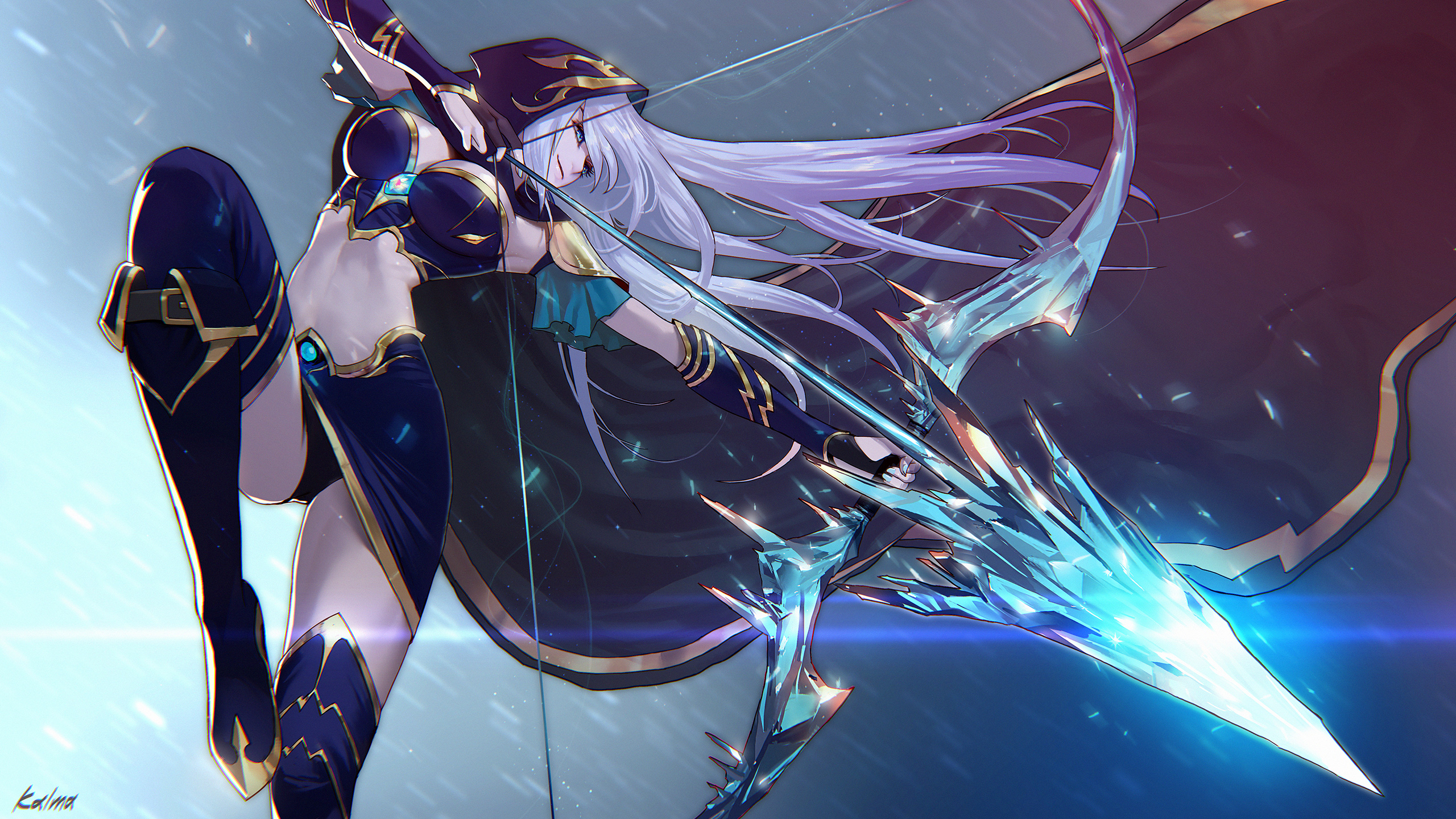 Ashe League Of Legends Fan Art - HD Wallpaper 