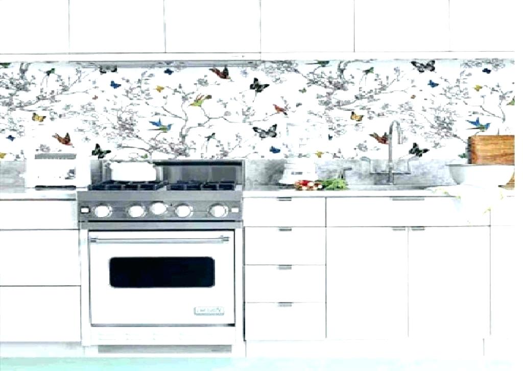 Wallpaper Backsplash For Kitchen Ideas - Kitchen Tile Wallpaper Ideas - HD Wallpaper 