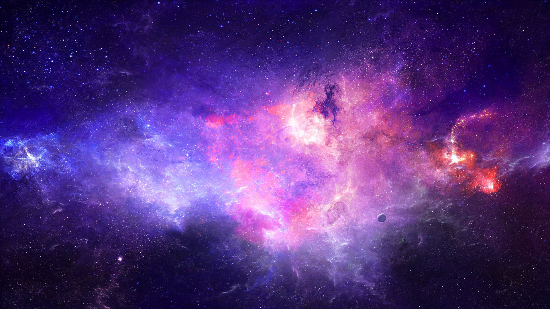 Colorful High Resolution Galaxy - HD Wallpaper 