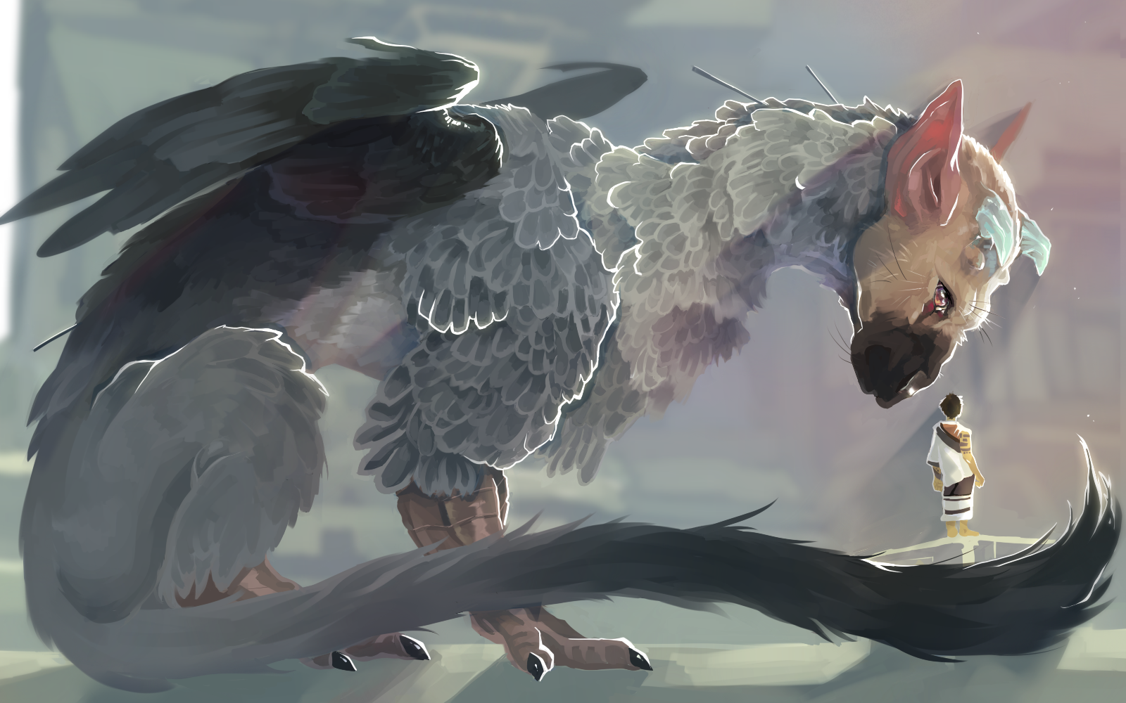The Last Guardian By Simplymisty On Deviantart - Art Trico The Last Guardian - HD Wallpaper 
