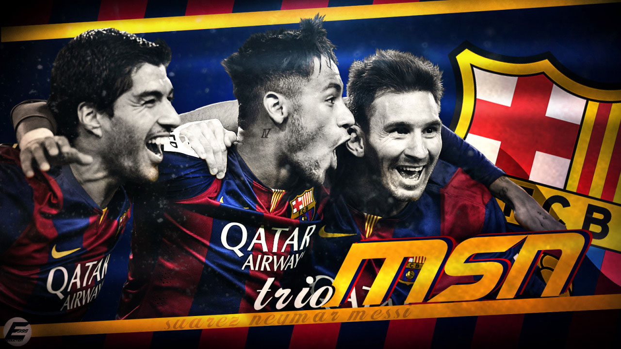 Msn Trio Fc Barcelona - HD Wallpaper 