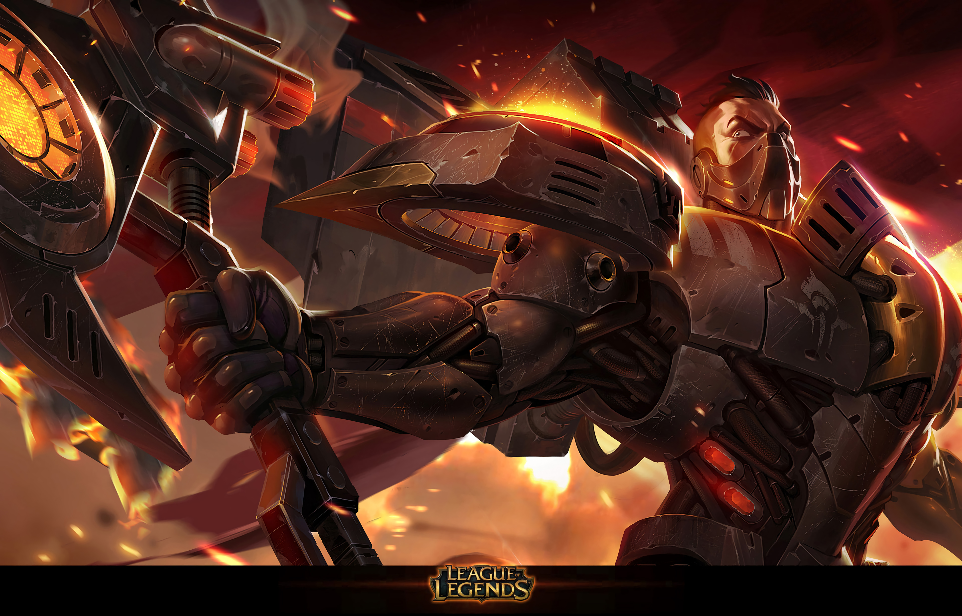 Dreadnova Darius Splash Art Close Up V2 Hd Wallpaper - Dreadnova Darius Splash Art - HD Wallpaper 